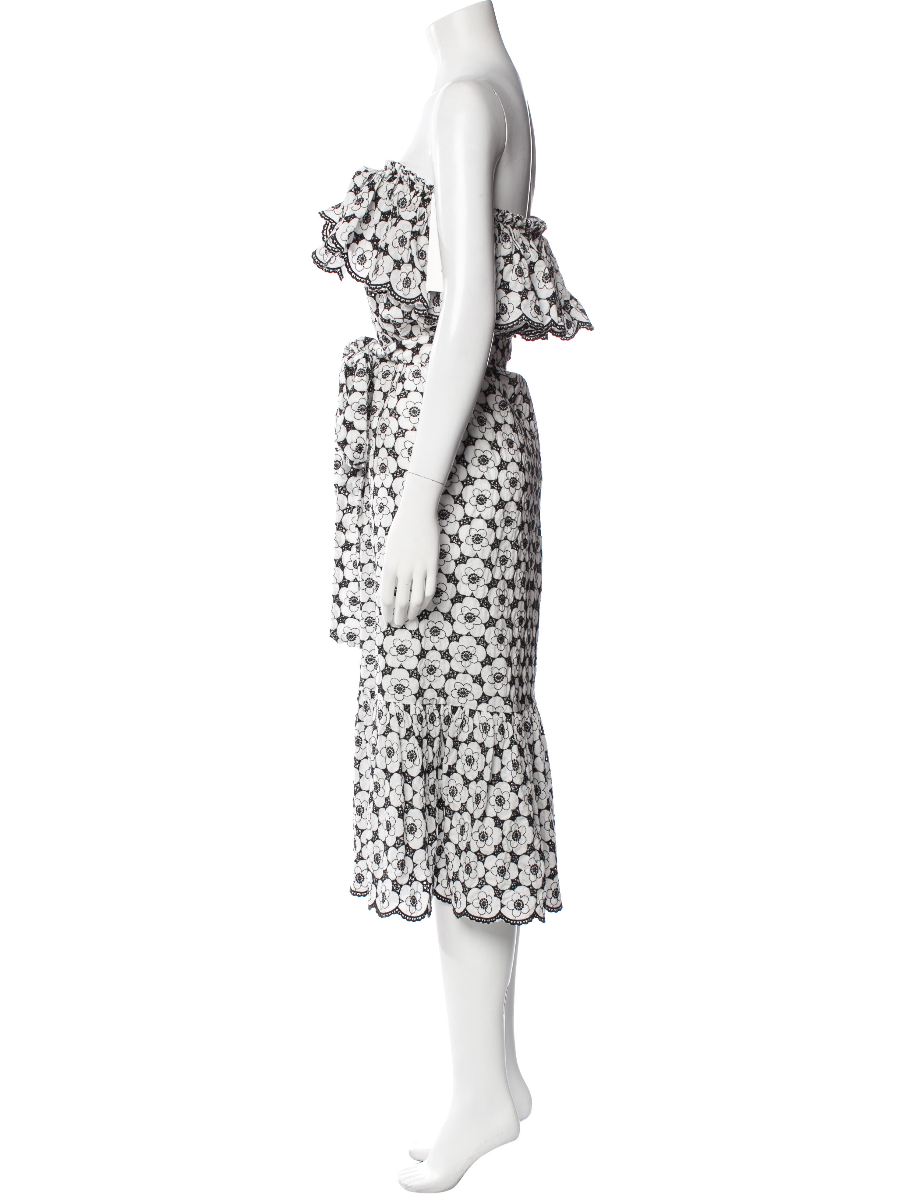 Lisa Marie Fernandez Floral Print Midi Length Dress