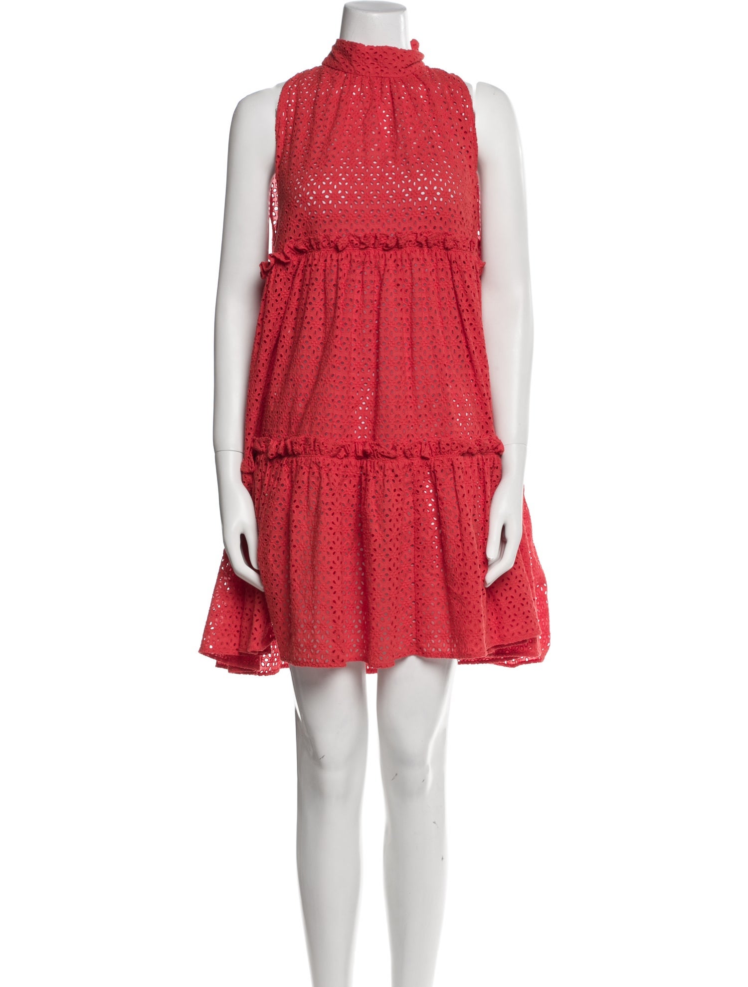 Lisa Marie Fernandez Mock Neck Mini Dress