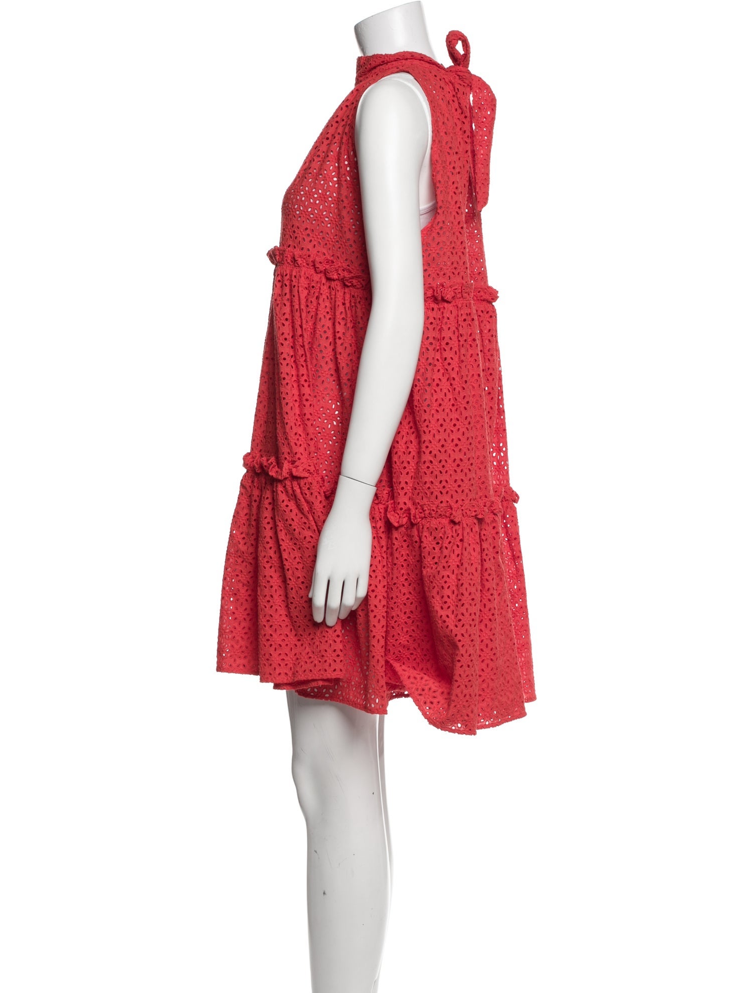 Lisa Marie Fernandez Mock Neck Mini Dress