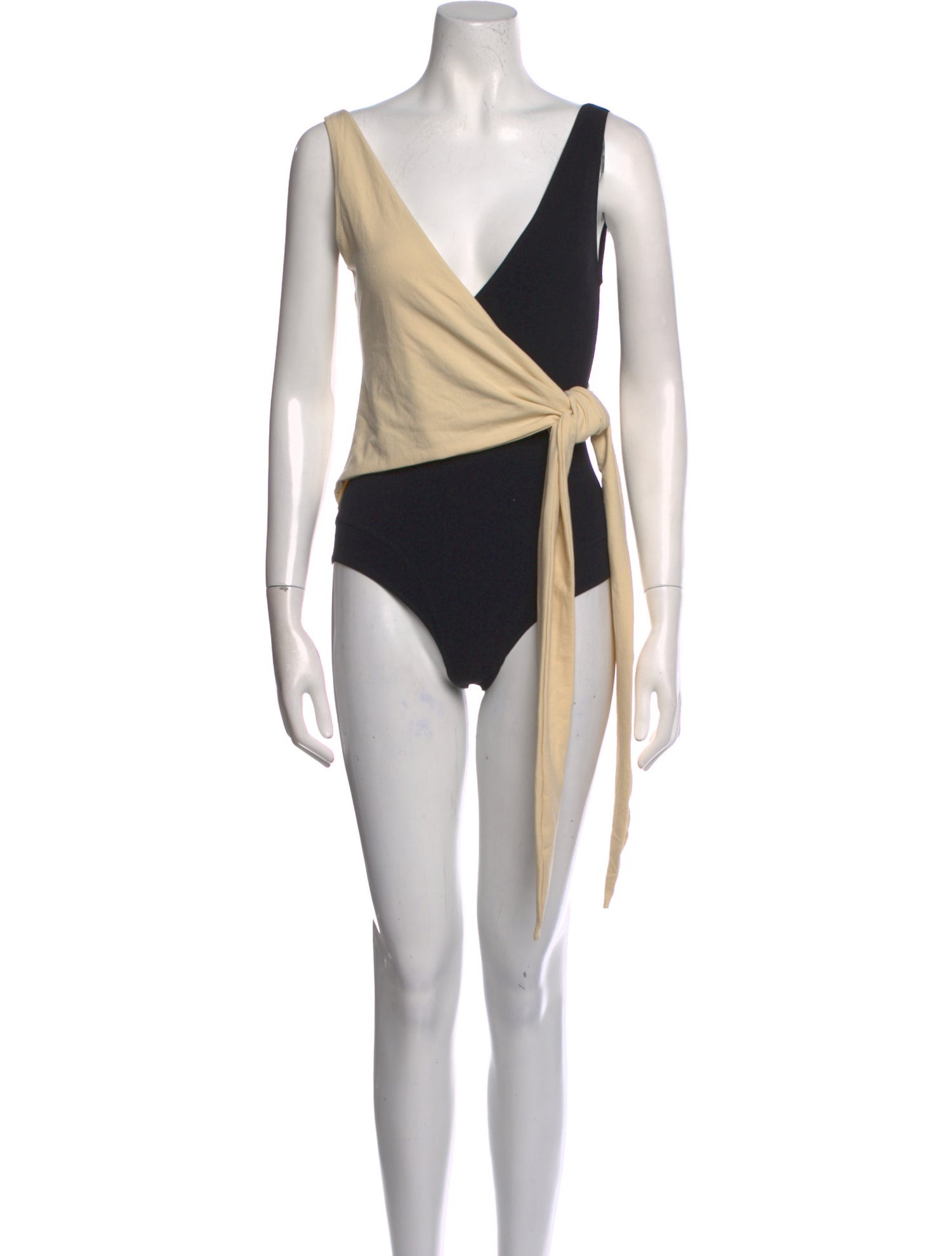 Lisa Marie Fernandez Nylon V-Neck Bodysuit