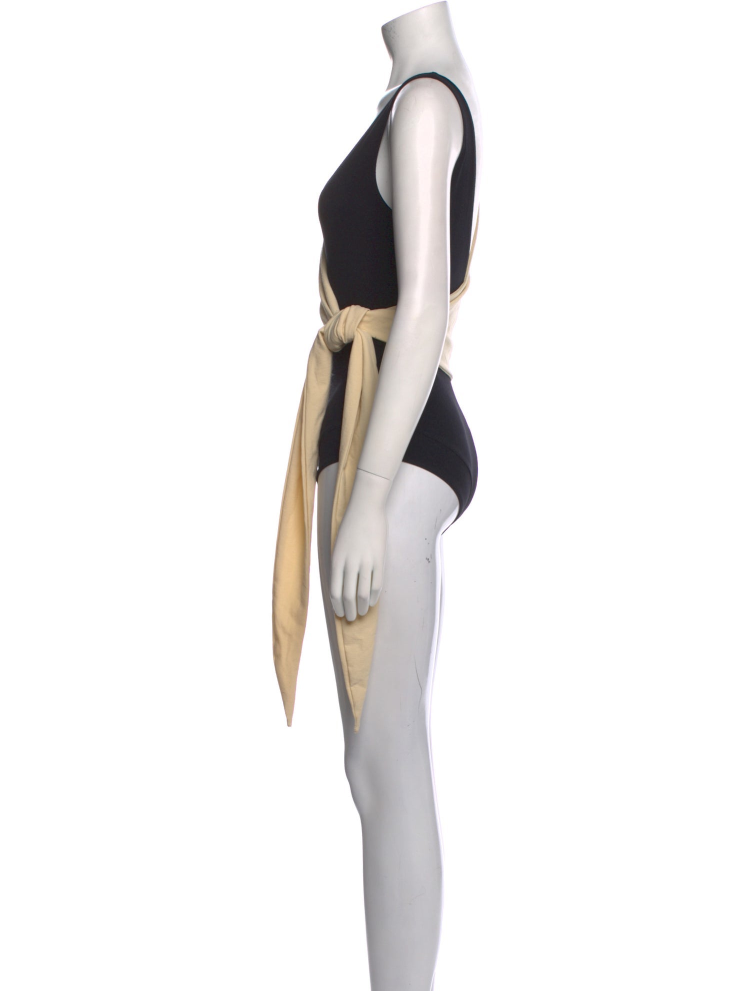 Lisa Marie Fernandez Nylon V-Neck Bodysuit