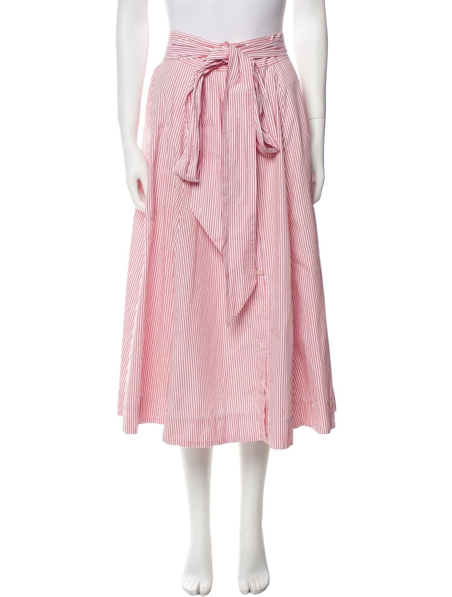 Lisa Marie Fernandez Striped Midi Length Skirt