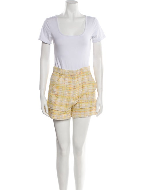 Lisa Marie Fernandez Tweed Pattern Pleated Accents Short Set