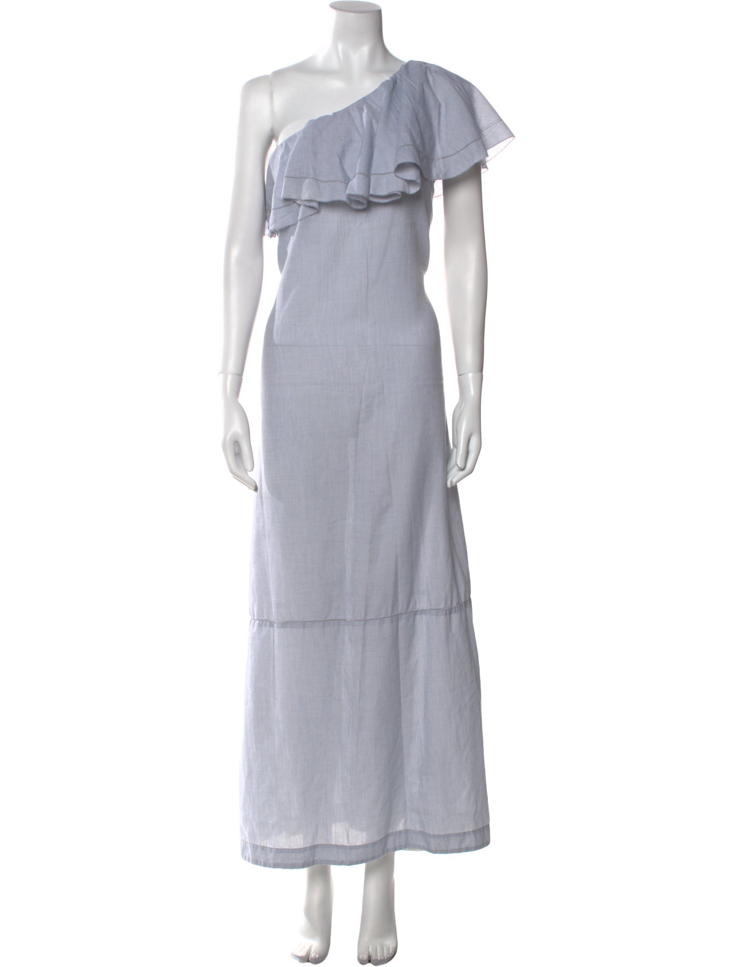 Lisa Marie Fernandez One-Shoulder Long Dress