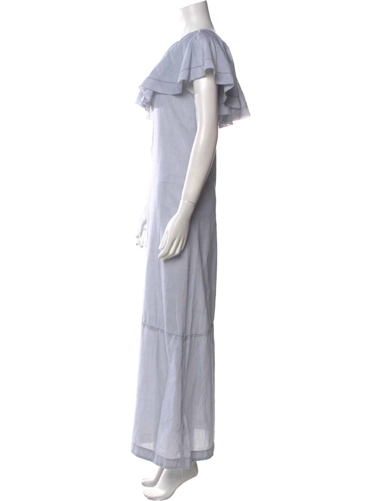 Lisa Marie Fernandez One-Shoulder Long Dress