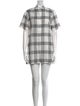 Lisa Marie Fernandez Plaid Print Romper