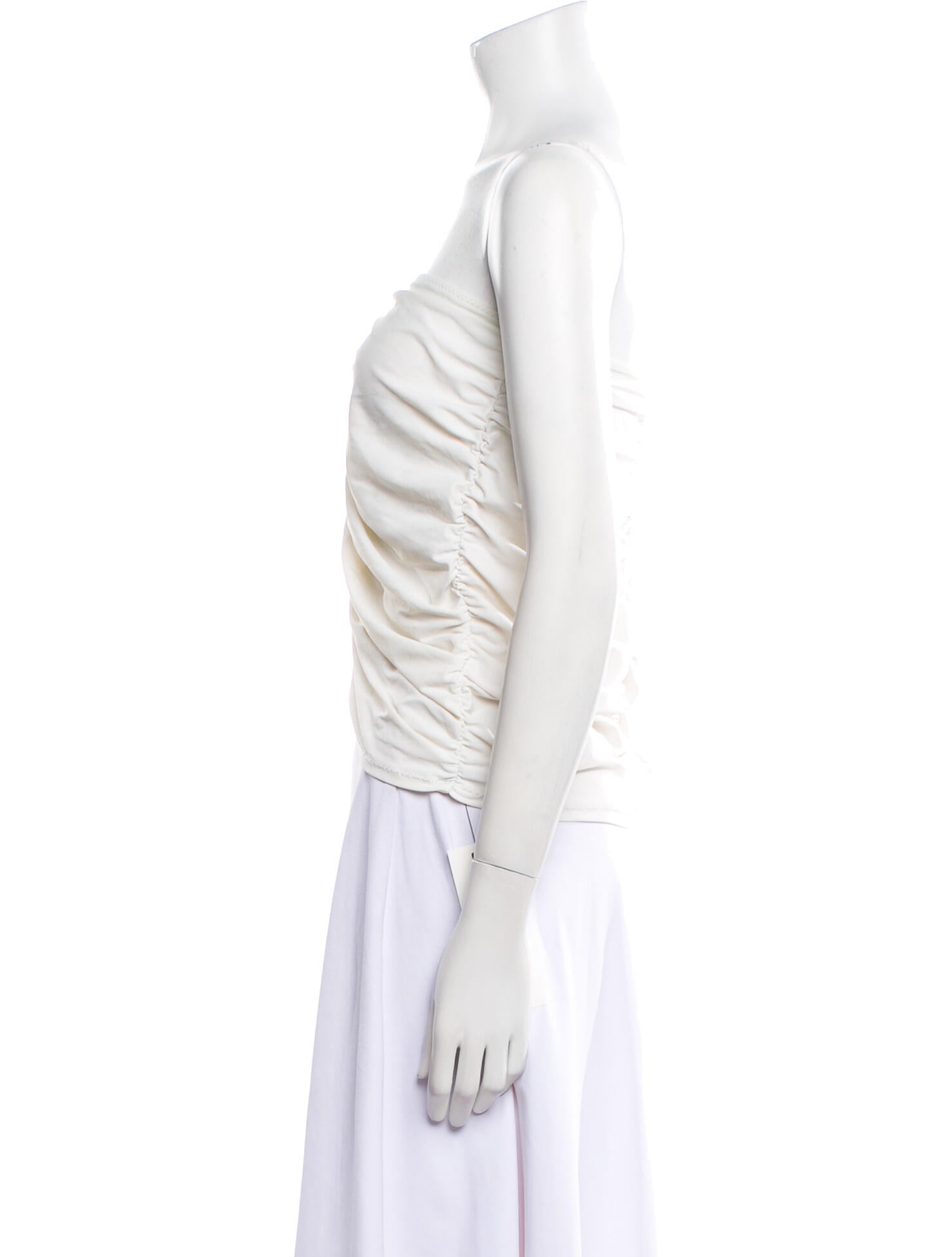 Lisa Marie Fernandez Silk Strapless Crop Top