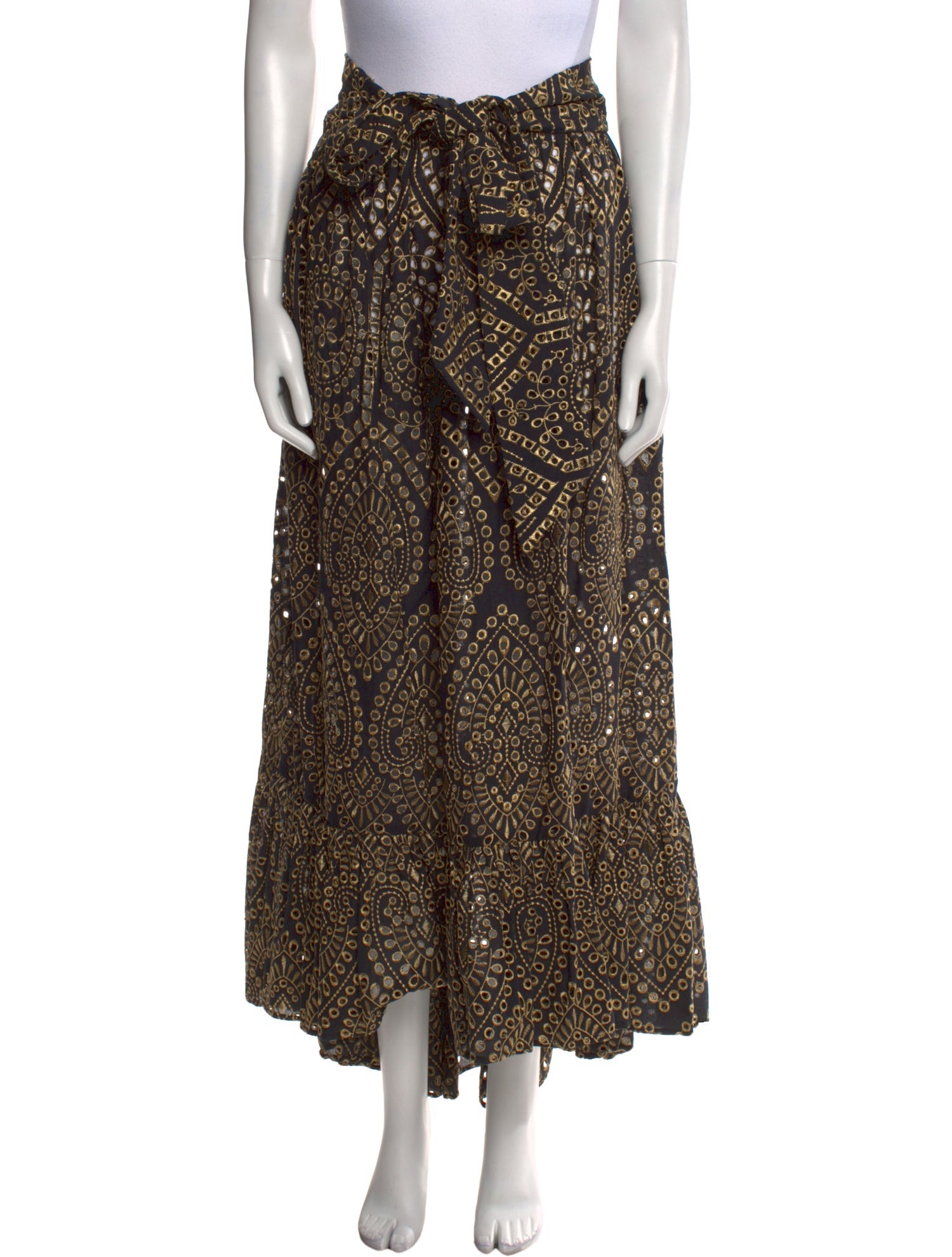 Lisa Marie Fernandez Paisley Print Long Skirt