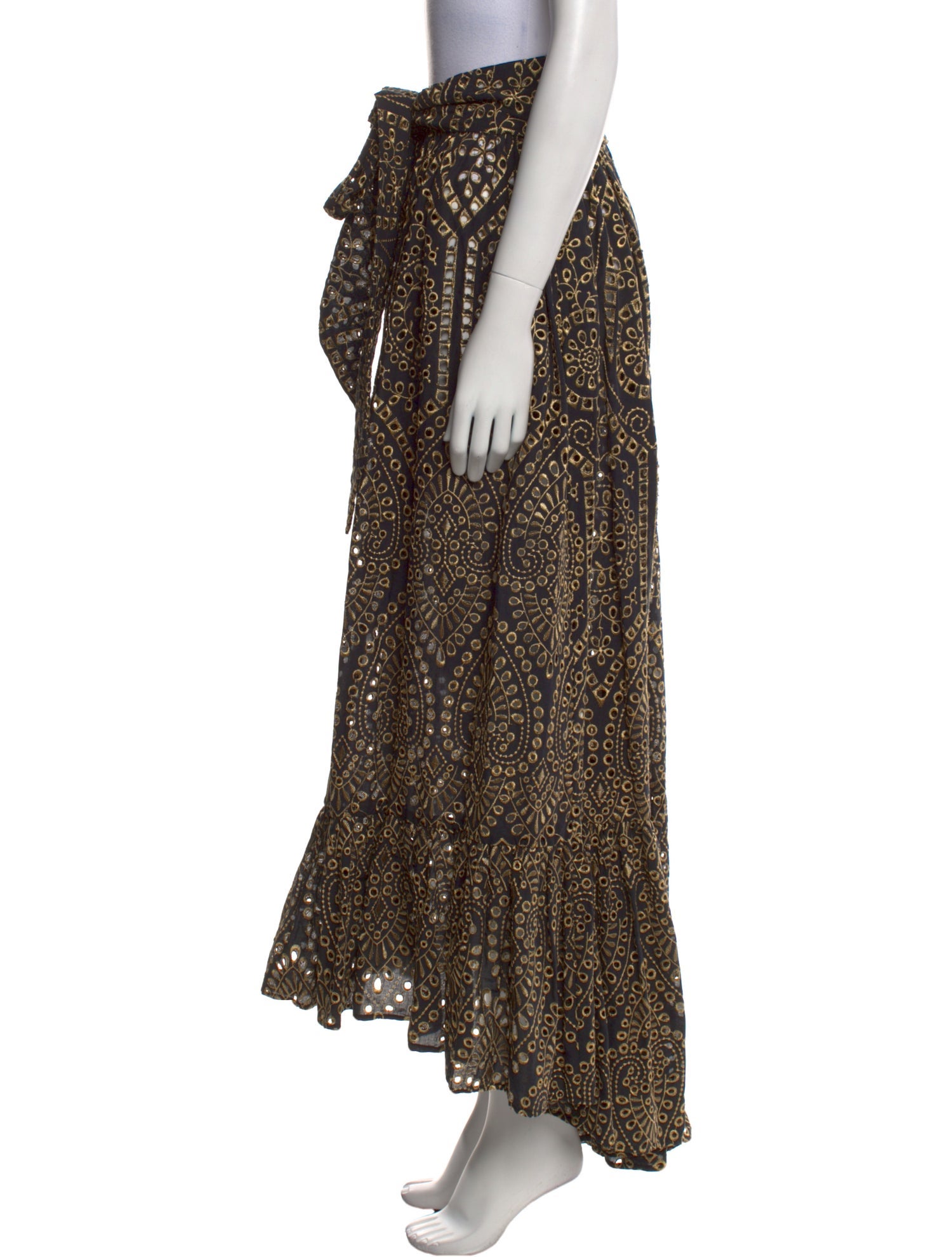 Lisa Marie Fernandez Paisley Print Long Skirt