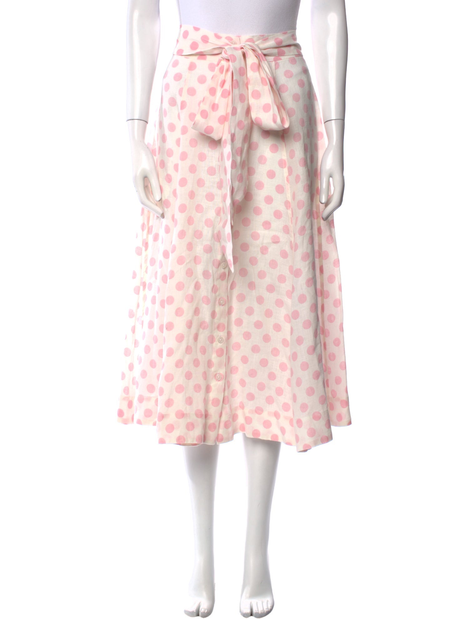 Lisa Marie Fernandez Linen Midi Length Skirt