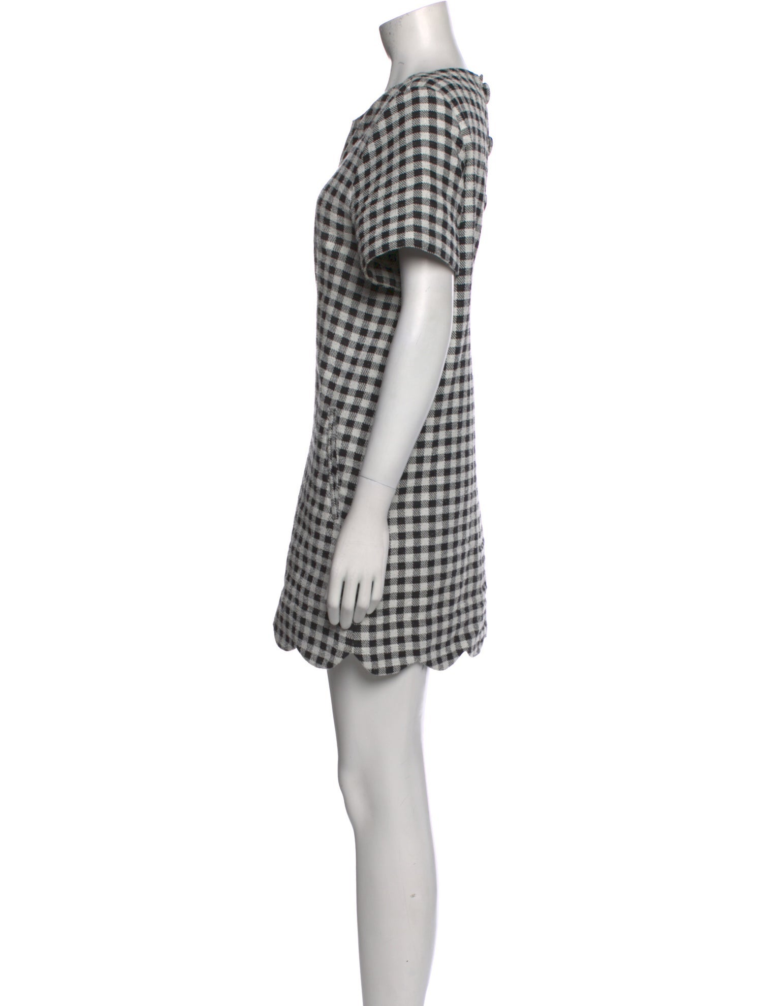 Lisa Marie Fernandez Plaid Print Mini Dress