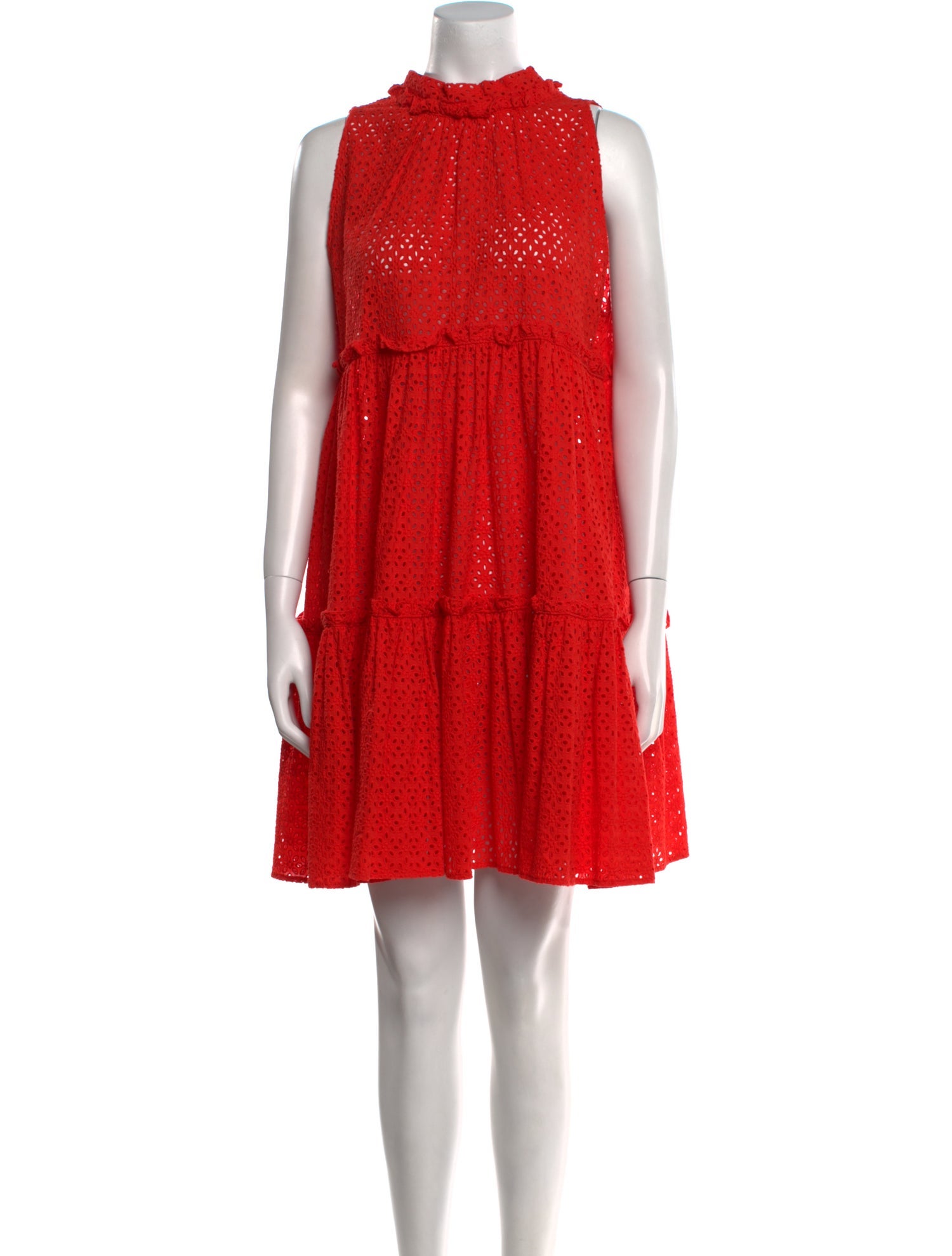 Lisa Marie Fernandez Mock Neck Mini Dress