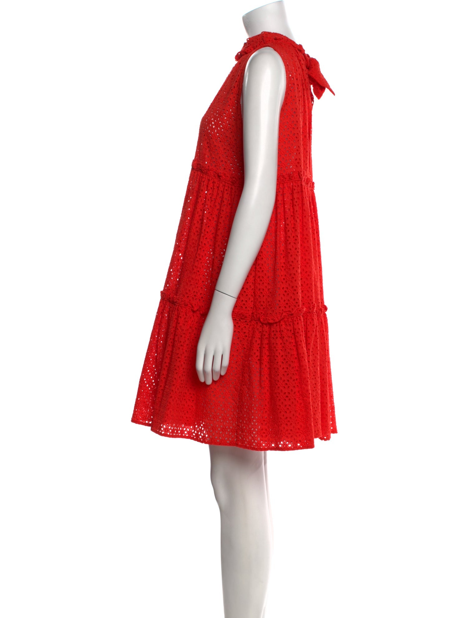 Lisa Marie Fernandez Mock Neck Mini Dress