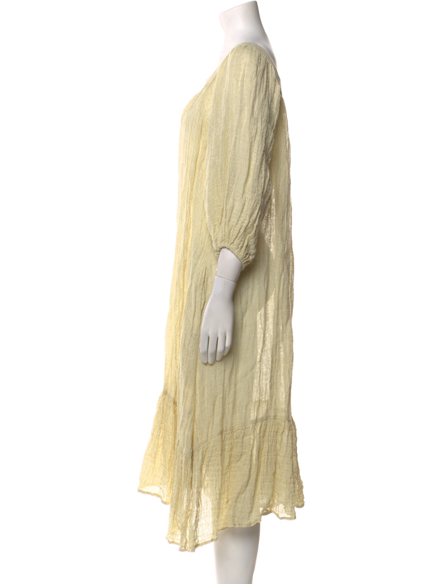 Lisa Marie Fernandez Linen Midi Length Dress