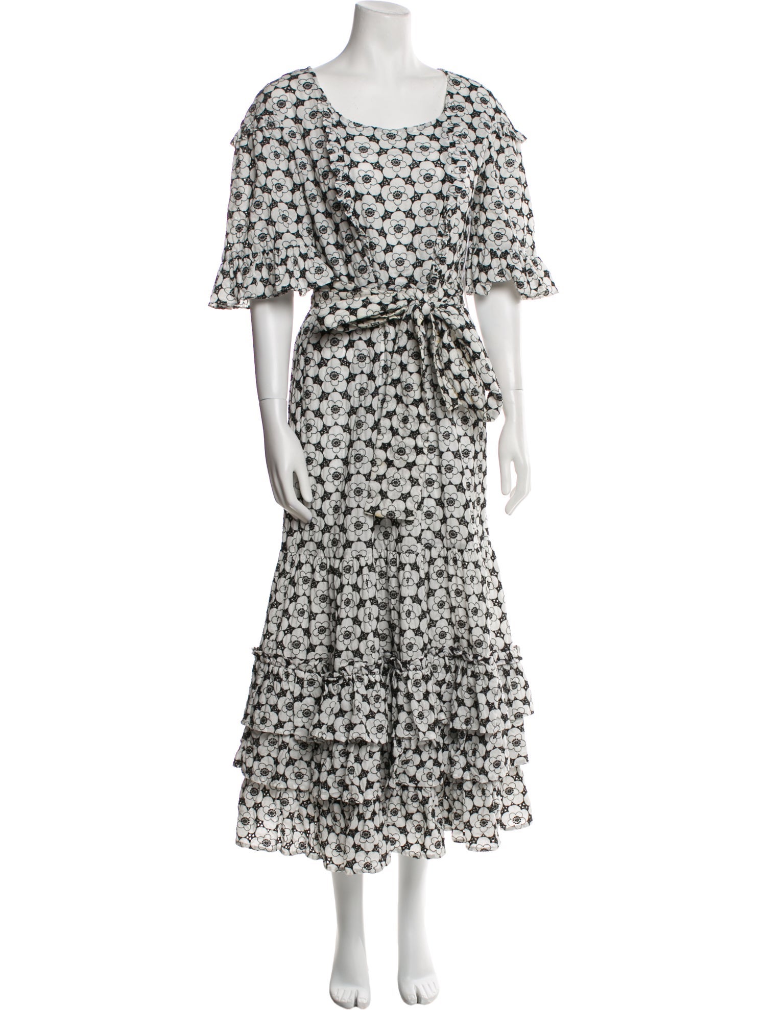 Lisa Marie Fernandez Floral Print Long Dress