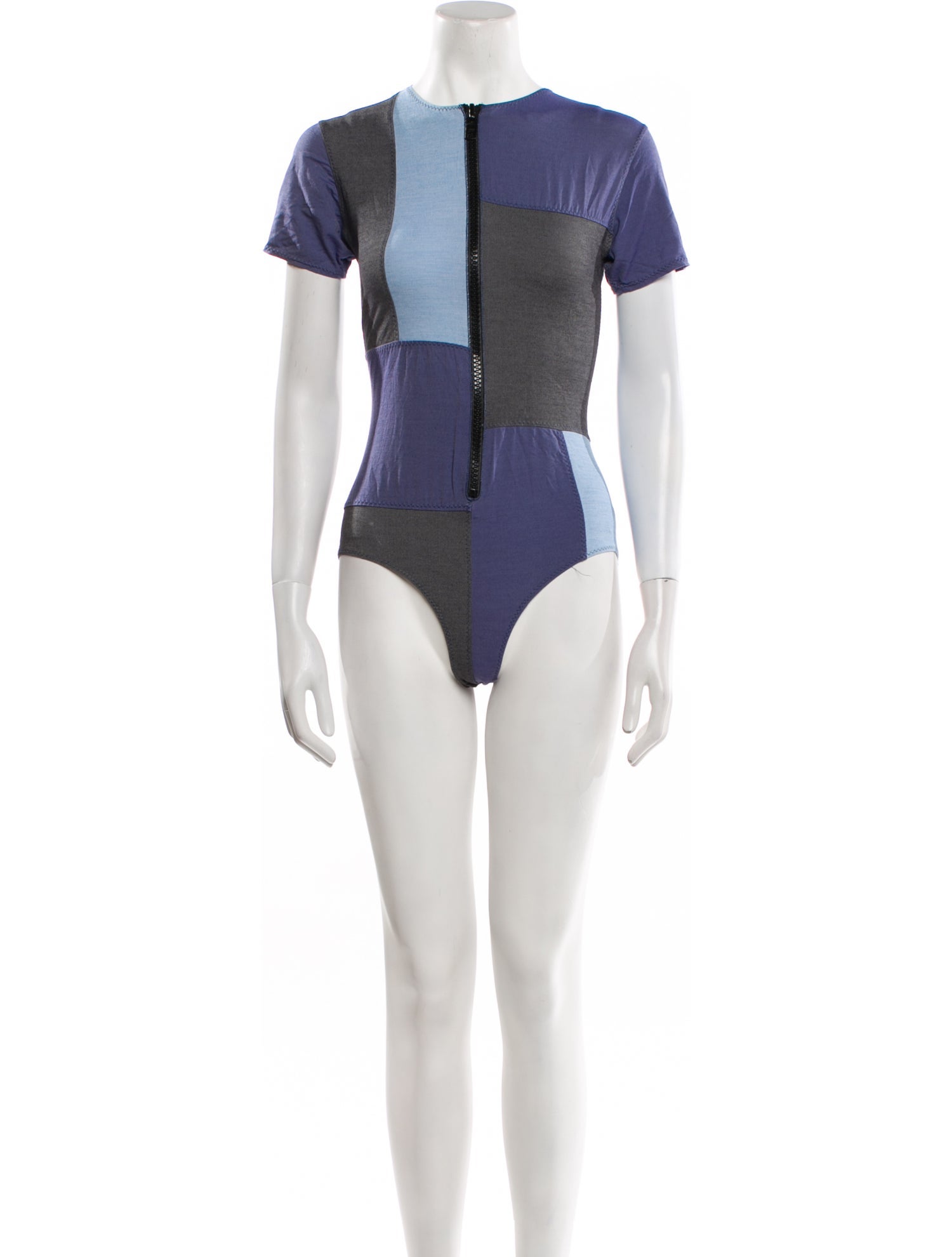 Lisa Marie Fernandez Colorblock Pattern Off-The-Shoulder Bodysuit
