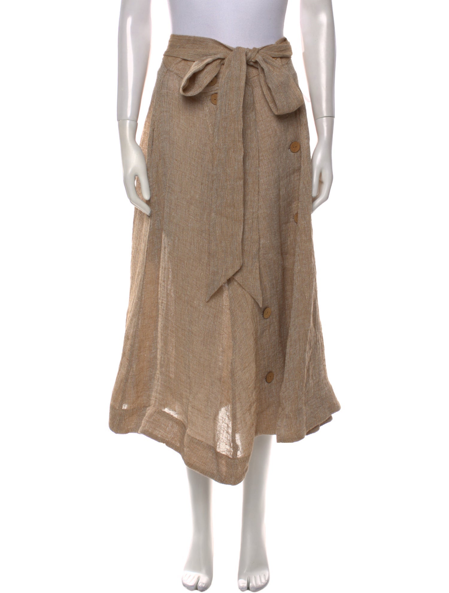 Lisa Marie Fernandez Linen Midi Length Skirt w/ Tags
