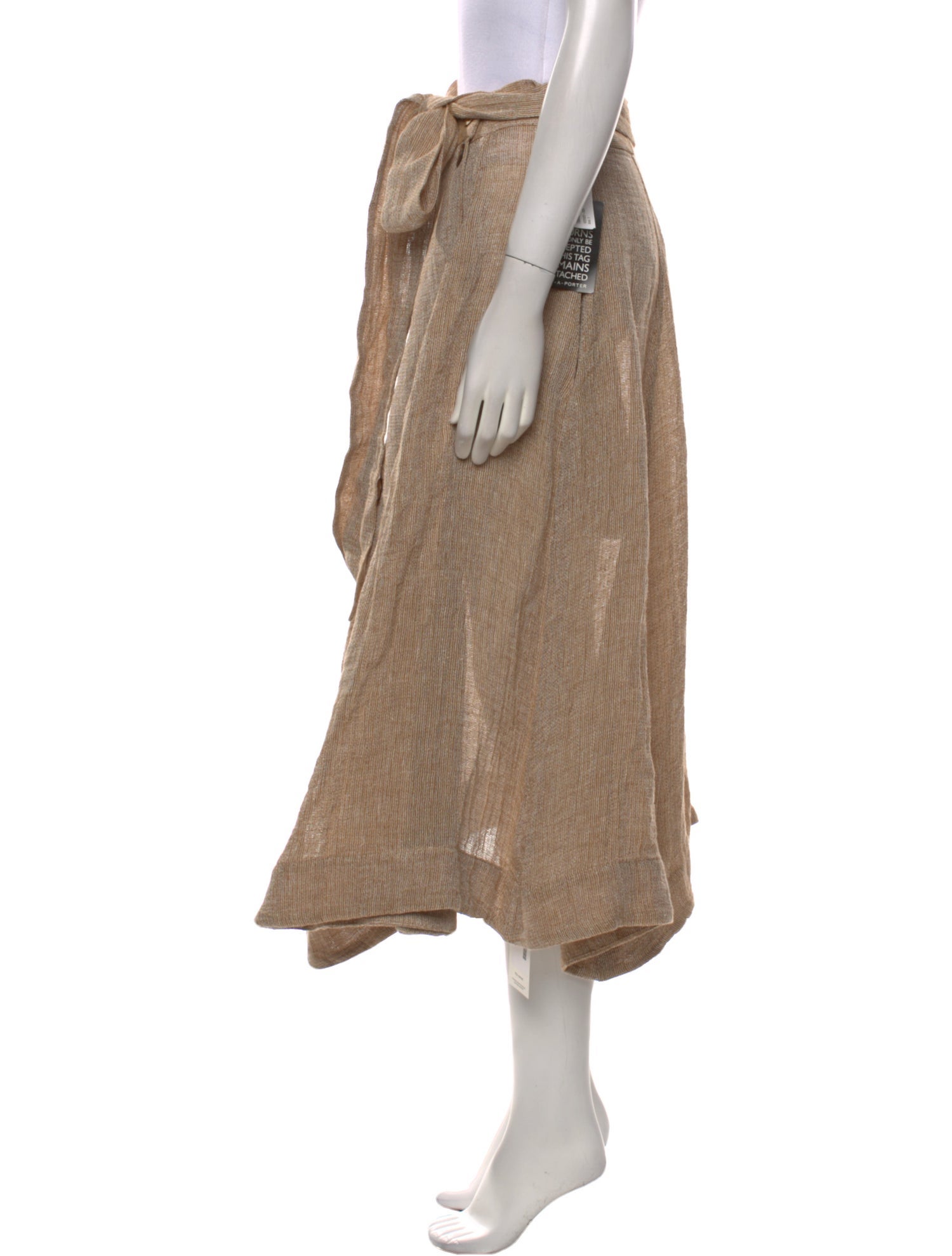 Lisa Marie Fernandez Linen Midi Length Skirt w/ Tags
