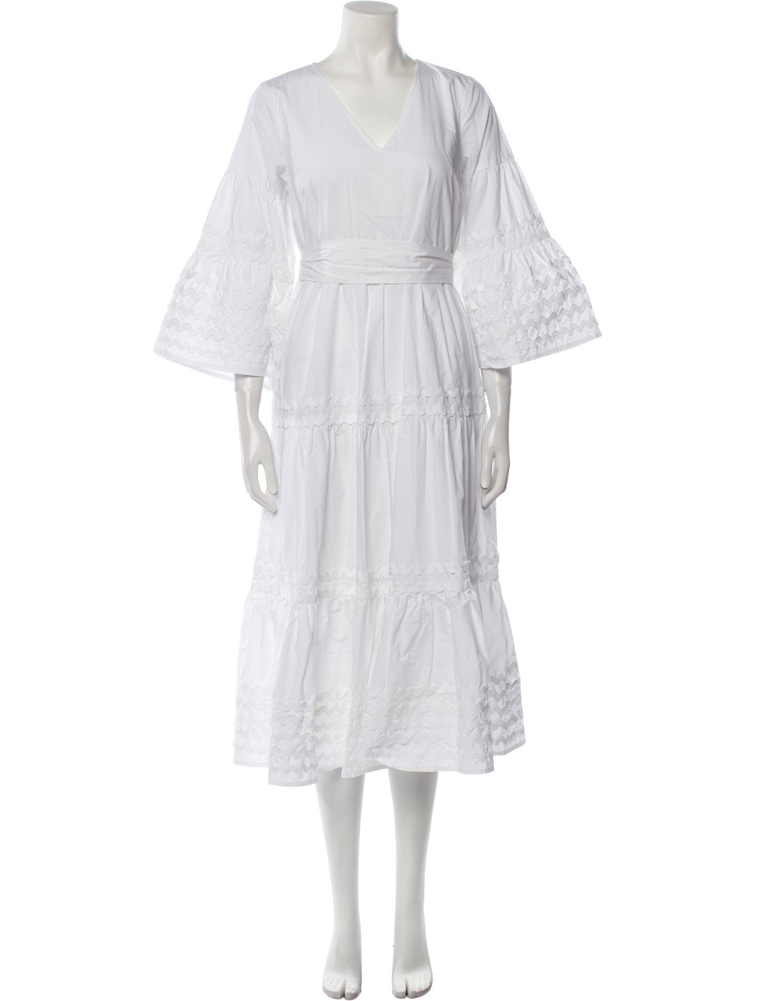 Lisa Marie Fernandez V-Neck Long Dress