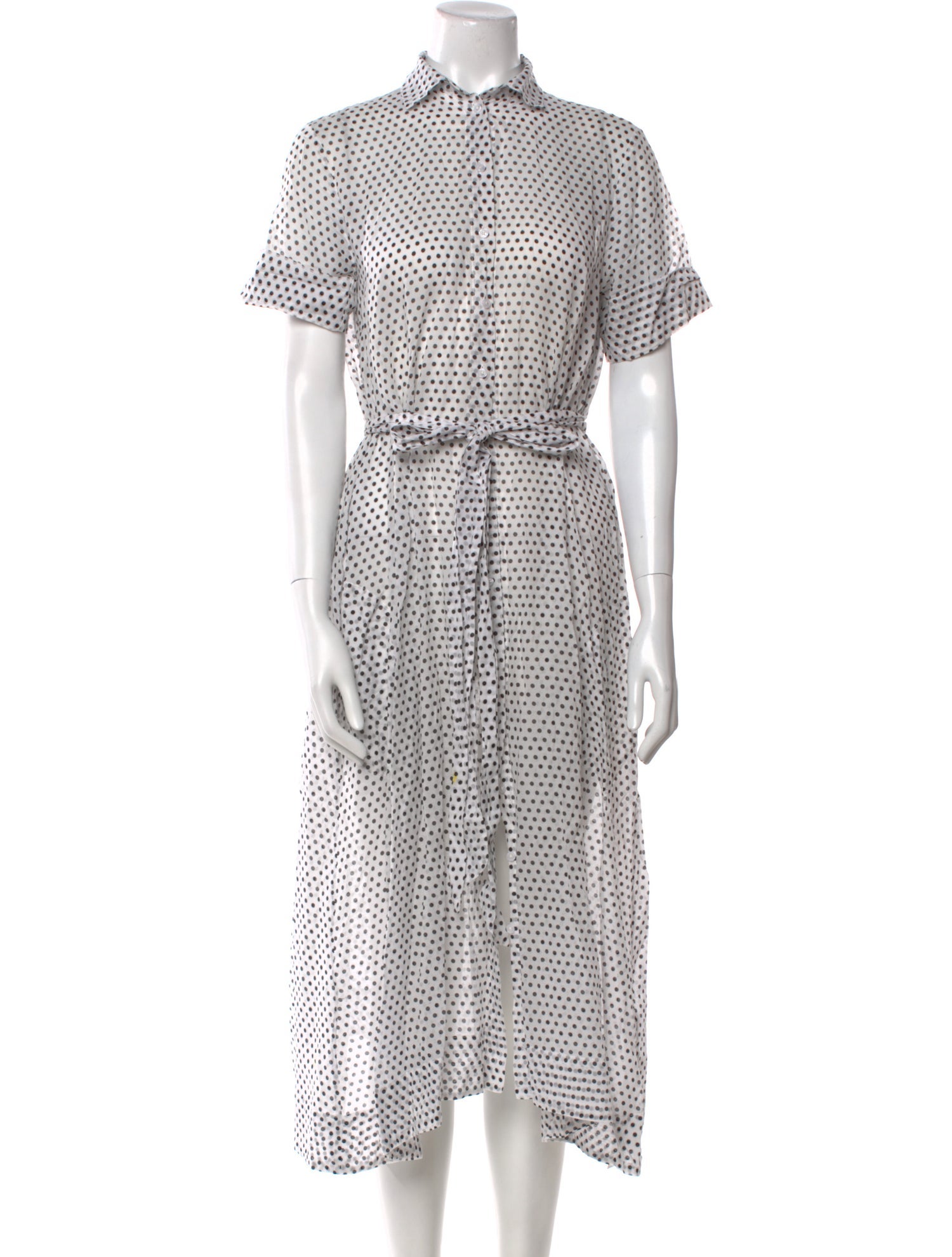 Lisa Marie Fernandez Polka Dot Print Midi Length Dress