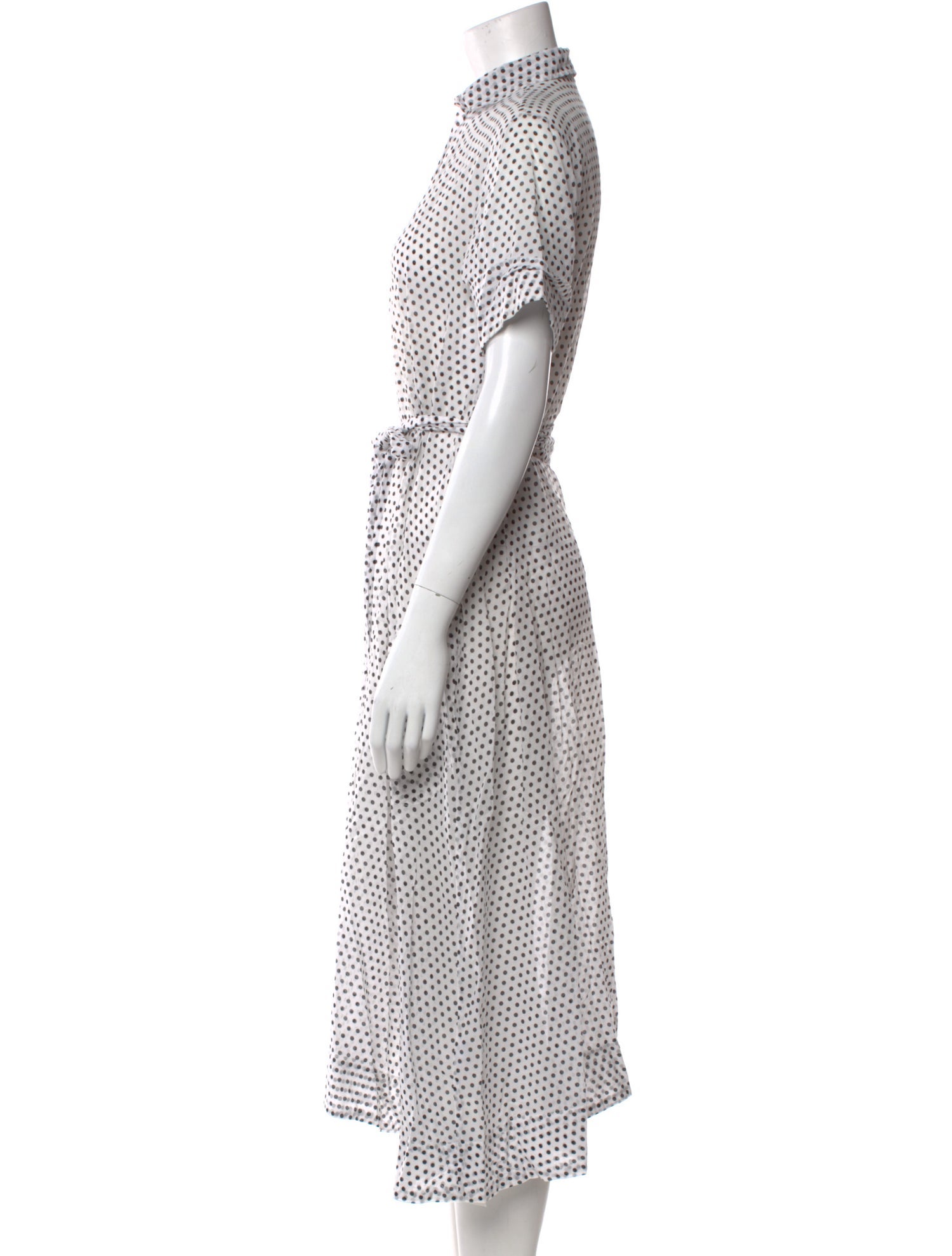 Lisa Marie Fernandez Polka Dot Print Midi Length Dress