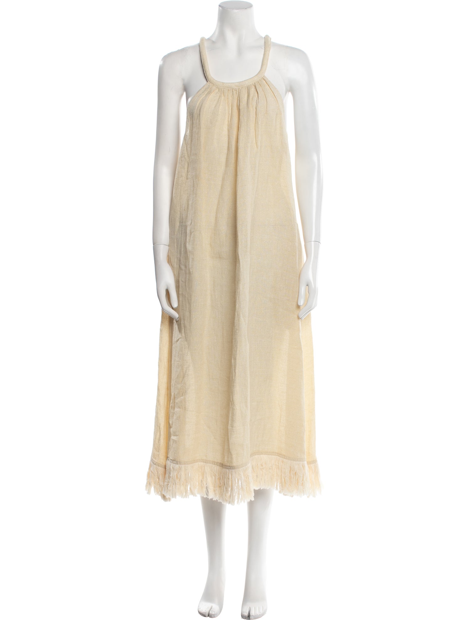 Lisa Marie Fernandez Linen Midi Length Dress
