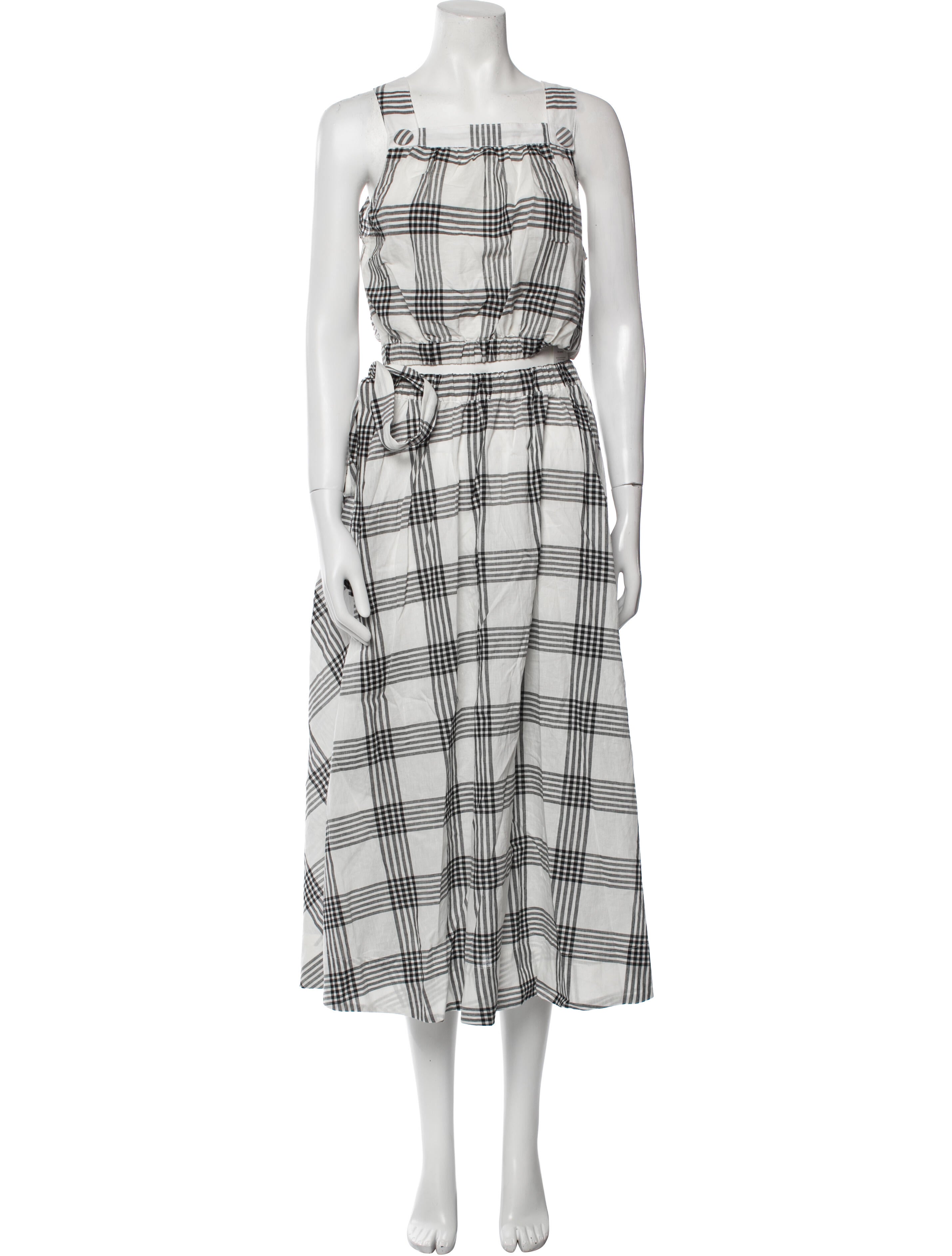 Lisa Marie Fernandez Plaid Print Skirt Set