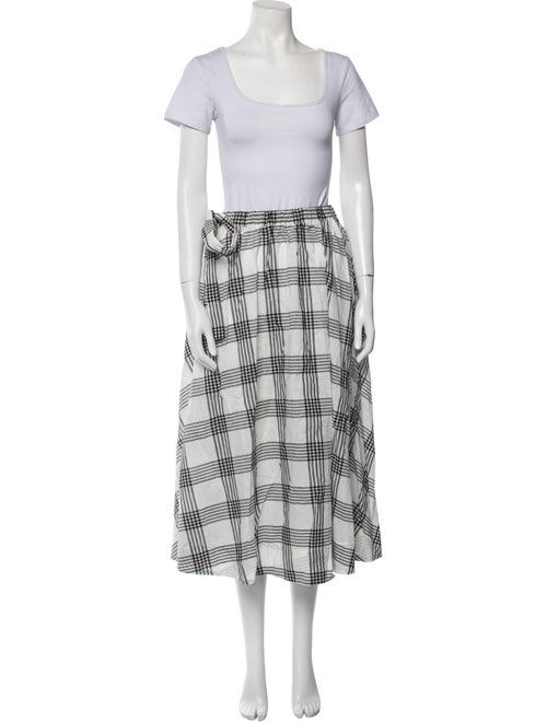 Lisa Marie Fernandez Plaid Print Skirt Set