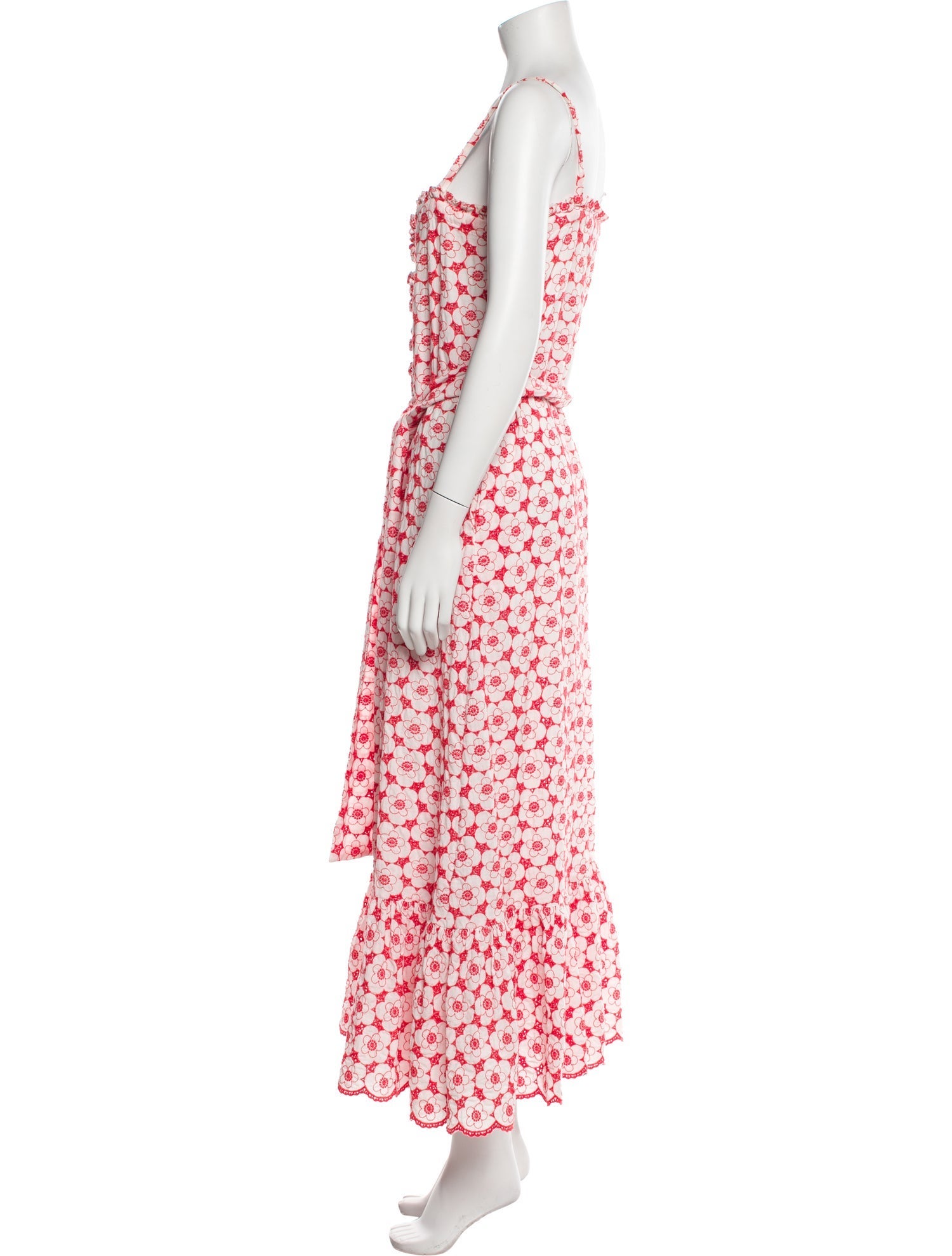 Lisa Marie Fernandez Floral Print Long Dress