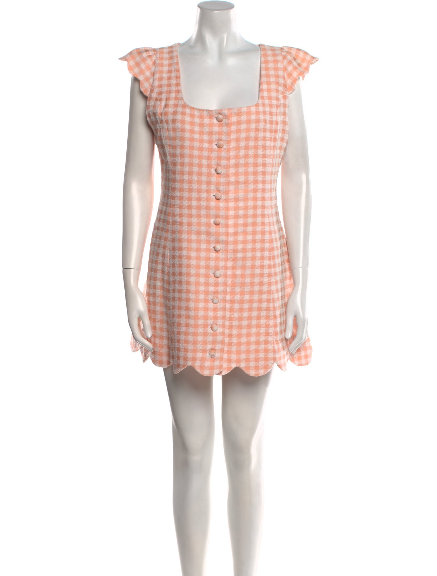 Lisa Marie Fernandez Plaid Print Mini Dress