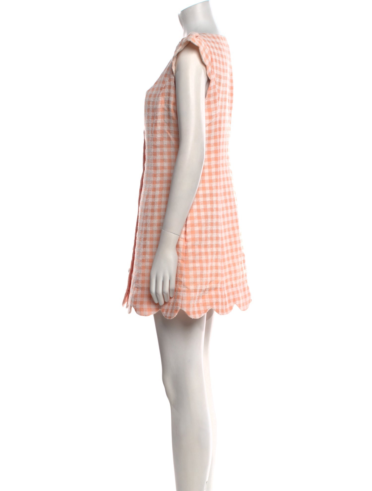 Lisa Marie Fernandez Plaid Print Mini Dress