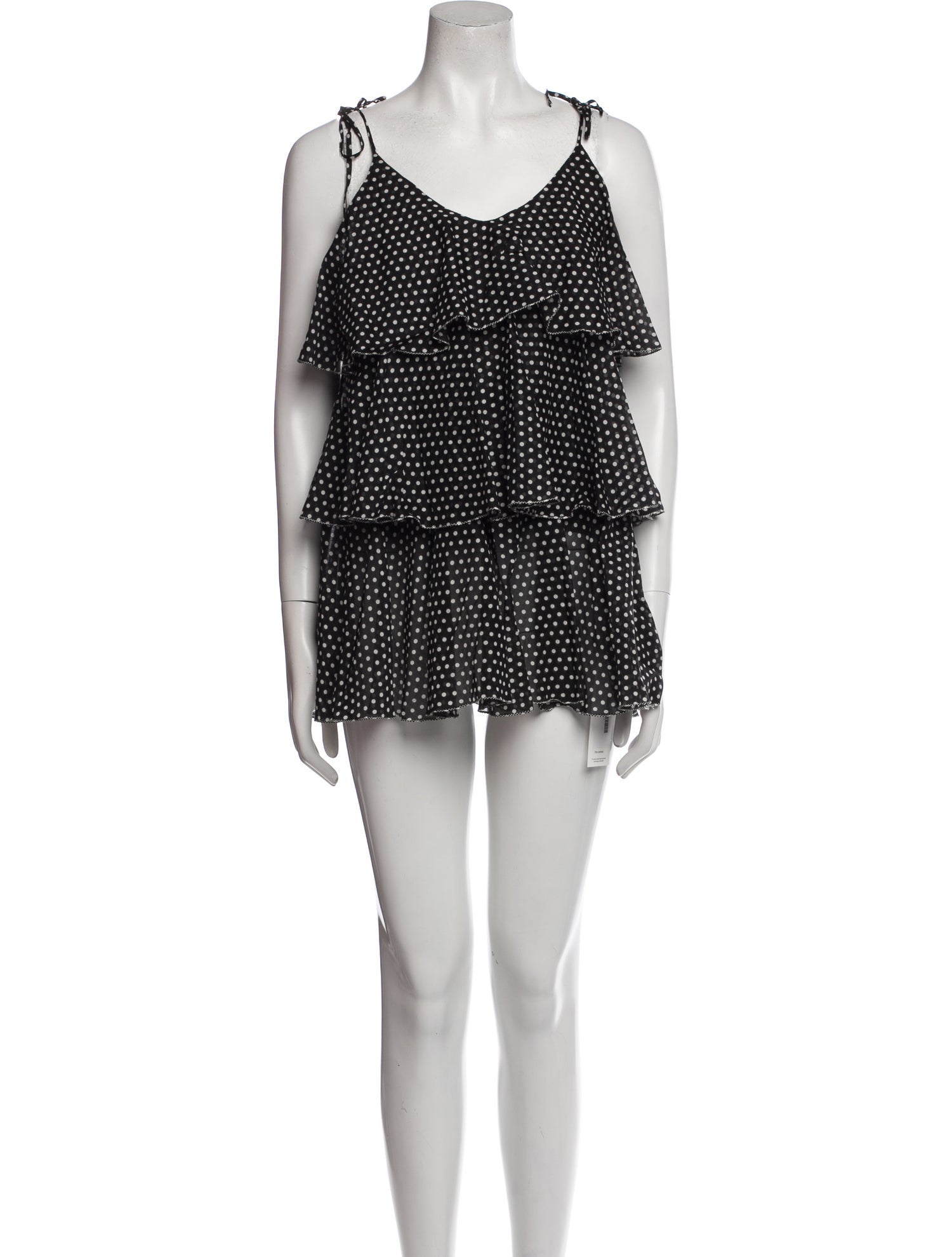 Lisa Marie Fernandez Polka Dot Print Mini Dress