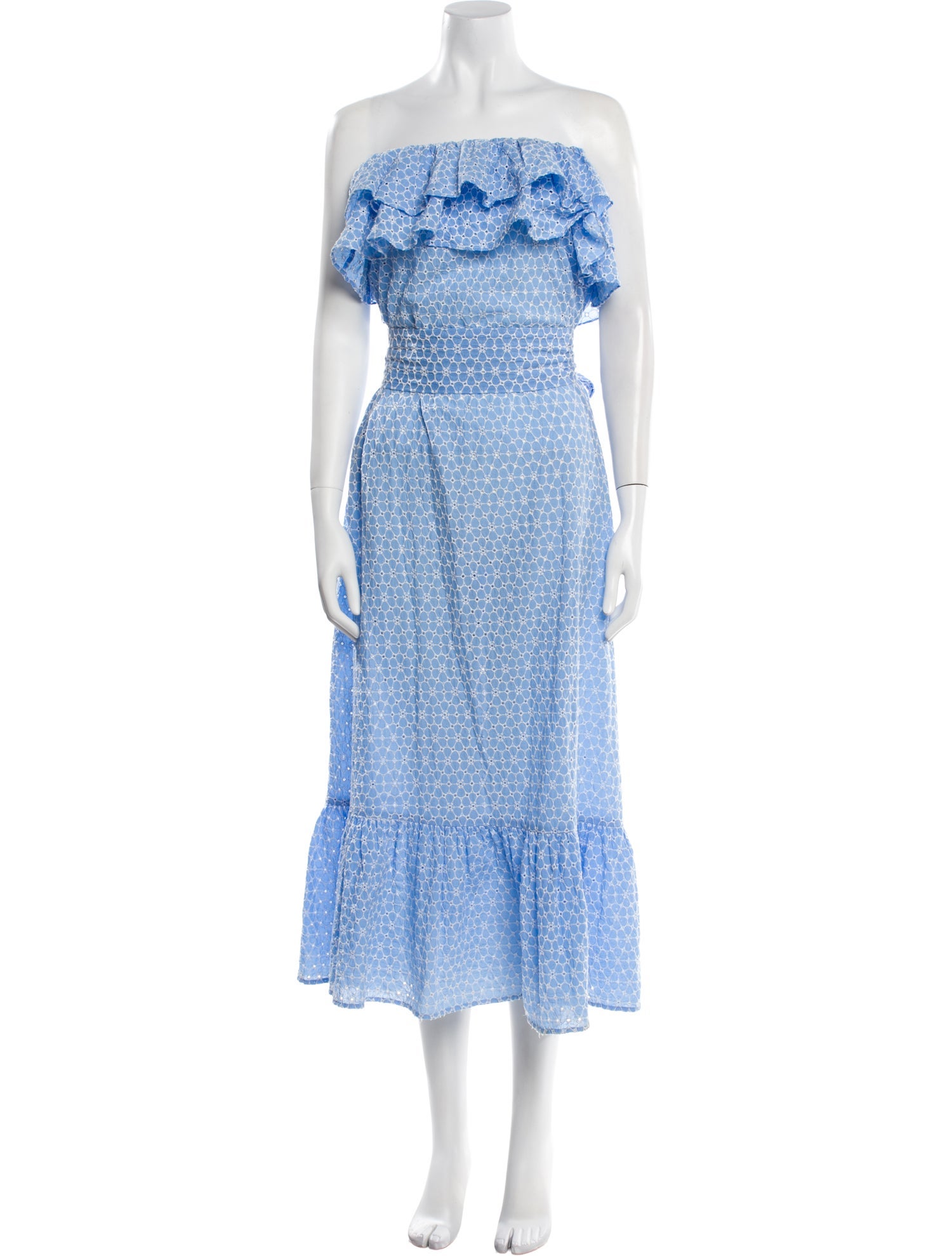 Lisa Marie Fernandez Floral Print Midi Length Dress