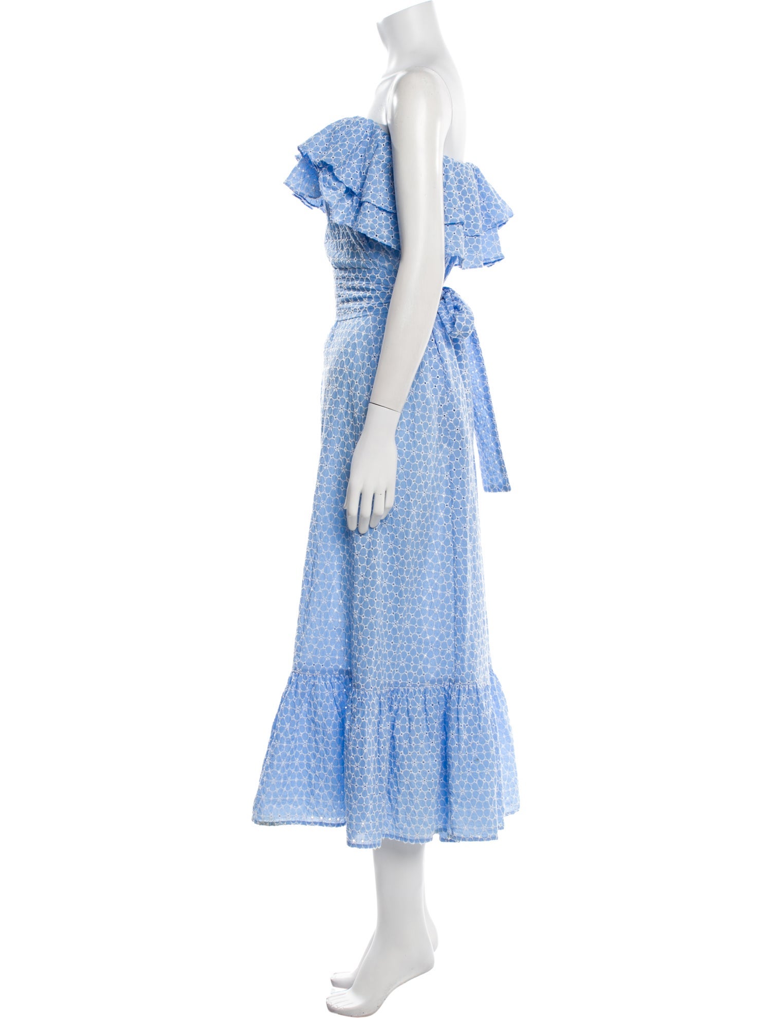 Lisa Marie Fernandez Floral Print Midi Length Dress