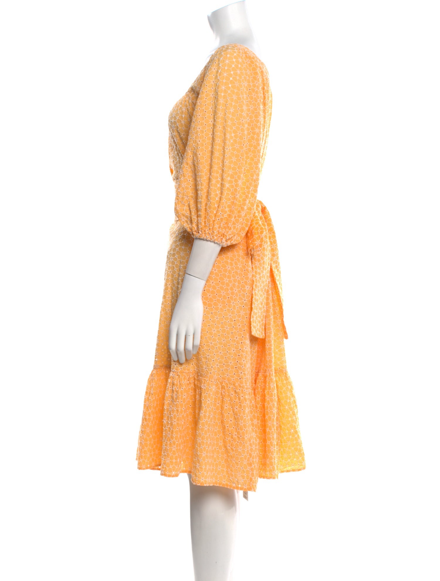 Lisa Marie Fernandez Polka Dot Print Knee-Length Dress