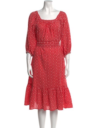 Lisa Marie Fernandez Printed Knee-Length Dress