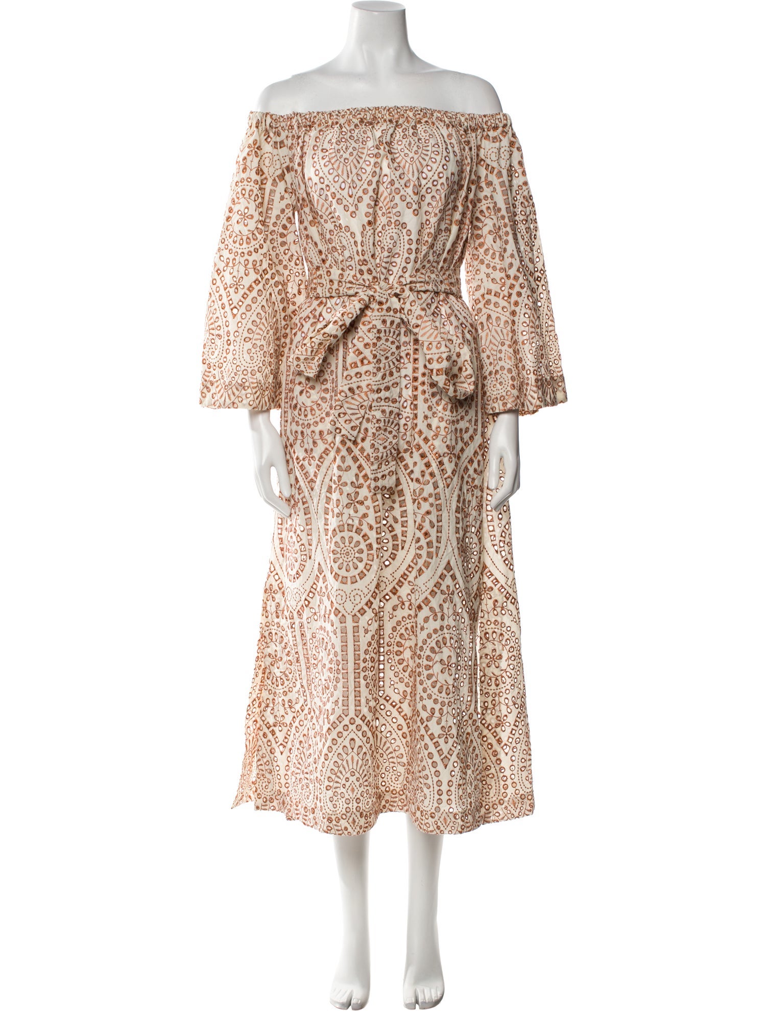 Lisa Marie Fernandez Paisley Print Midi Length Dress