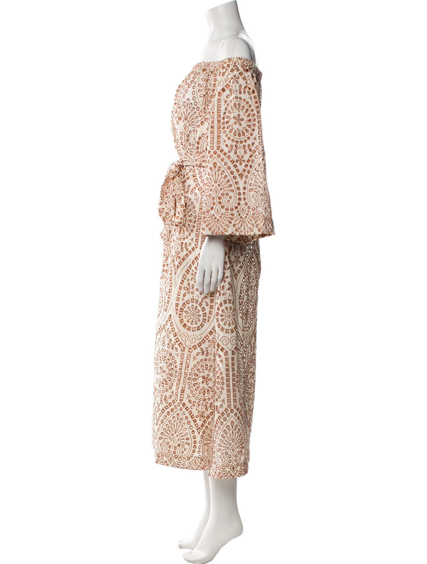 Lisa Marie Fernandez Paisley Print Midi Length Dress