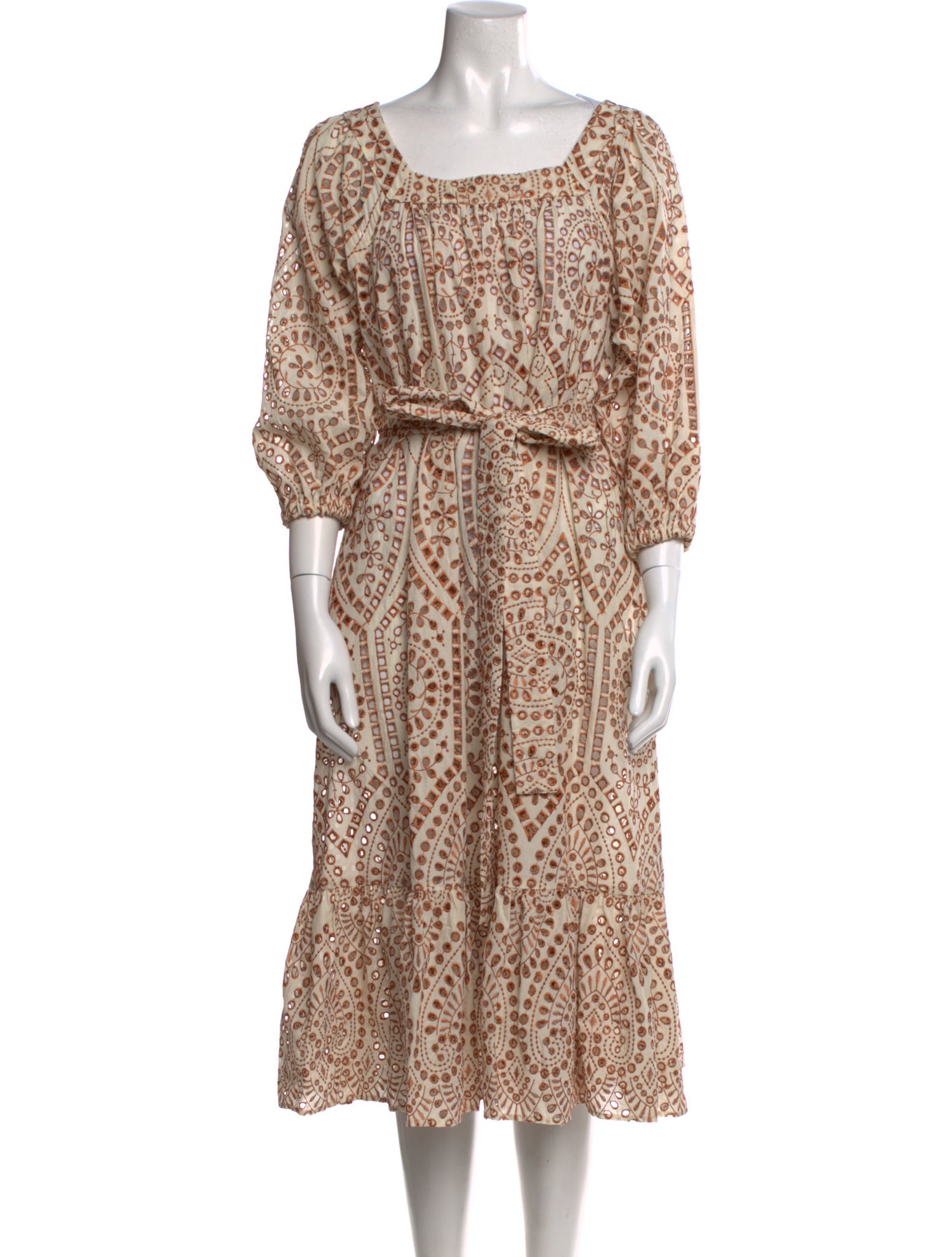 Lisa Marie Fernandez Printed Midi Length Dress