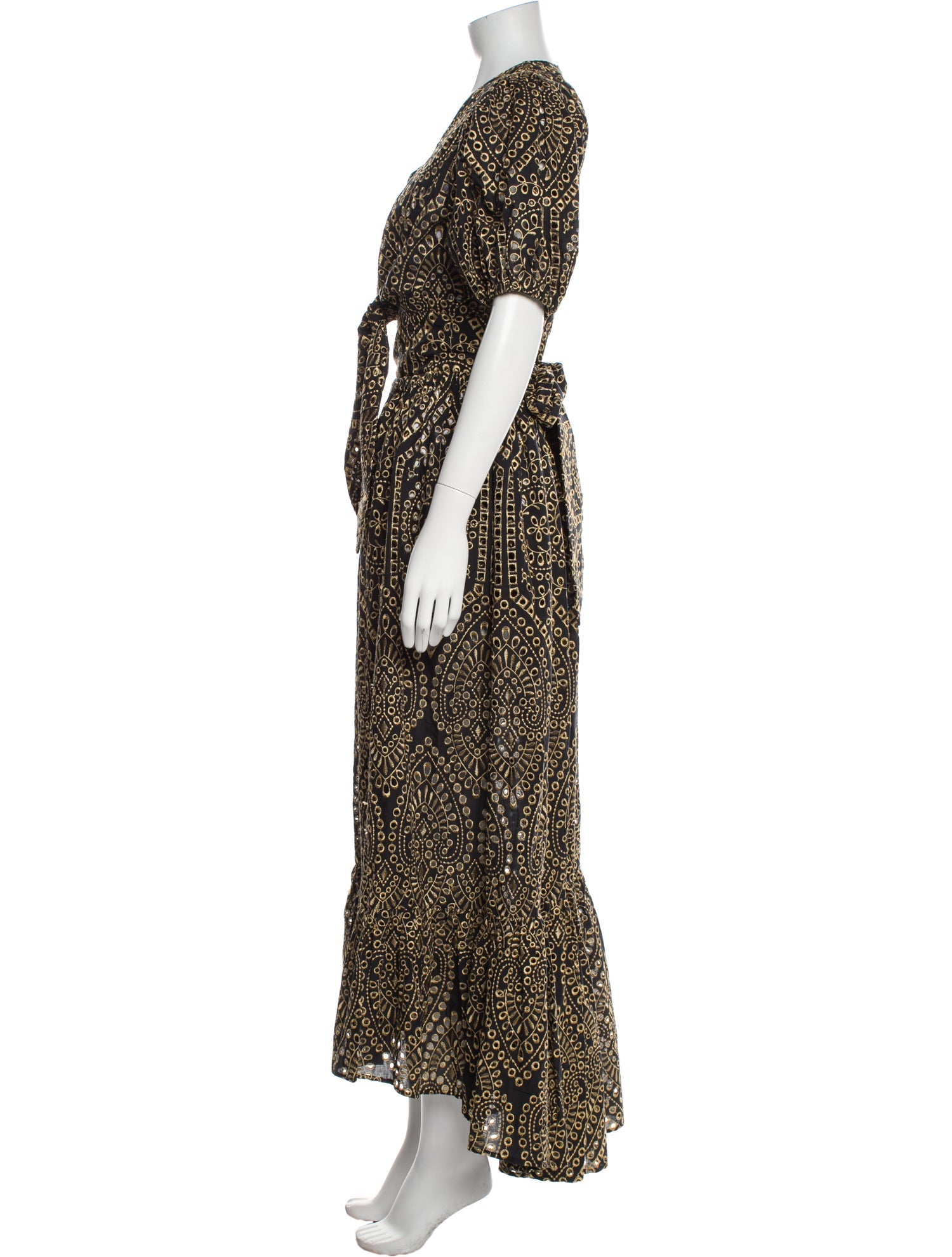 Lisa Marie Fernandez Printed Lasercut Accents Skirt Set