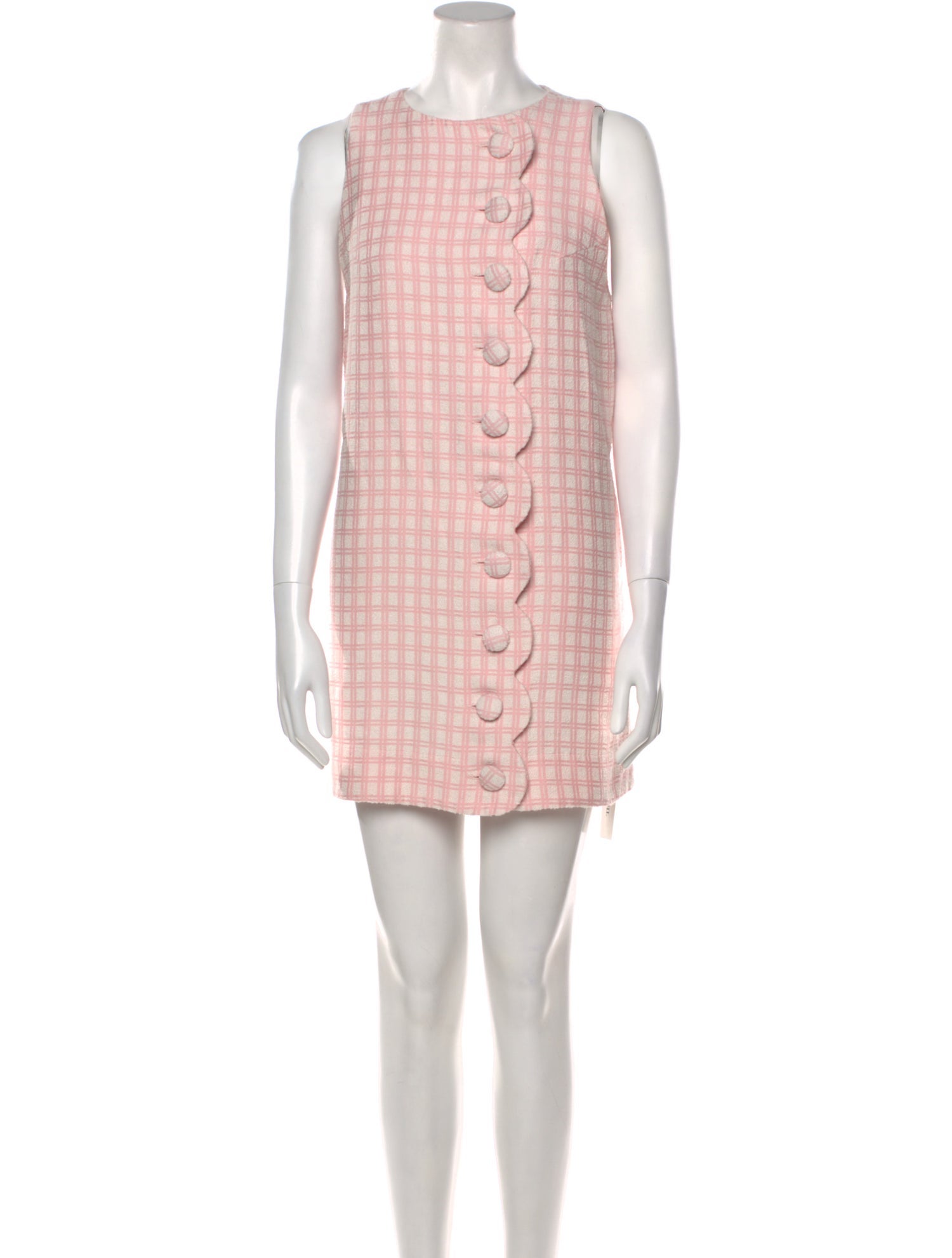 Lisa Marie Fernandez Plaid Print Mini Dress