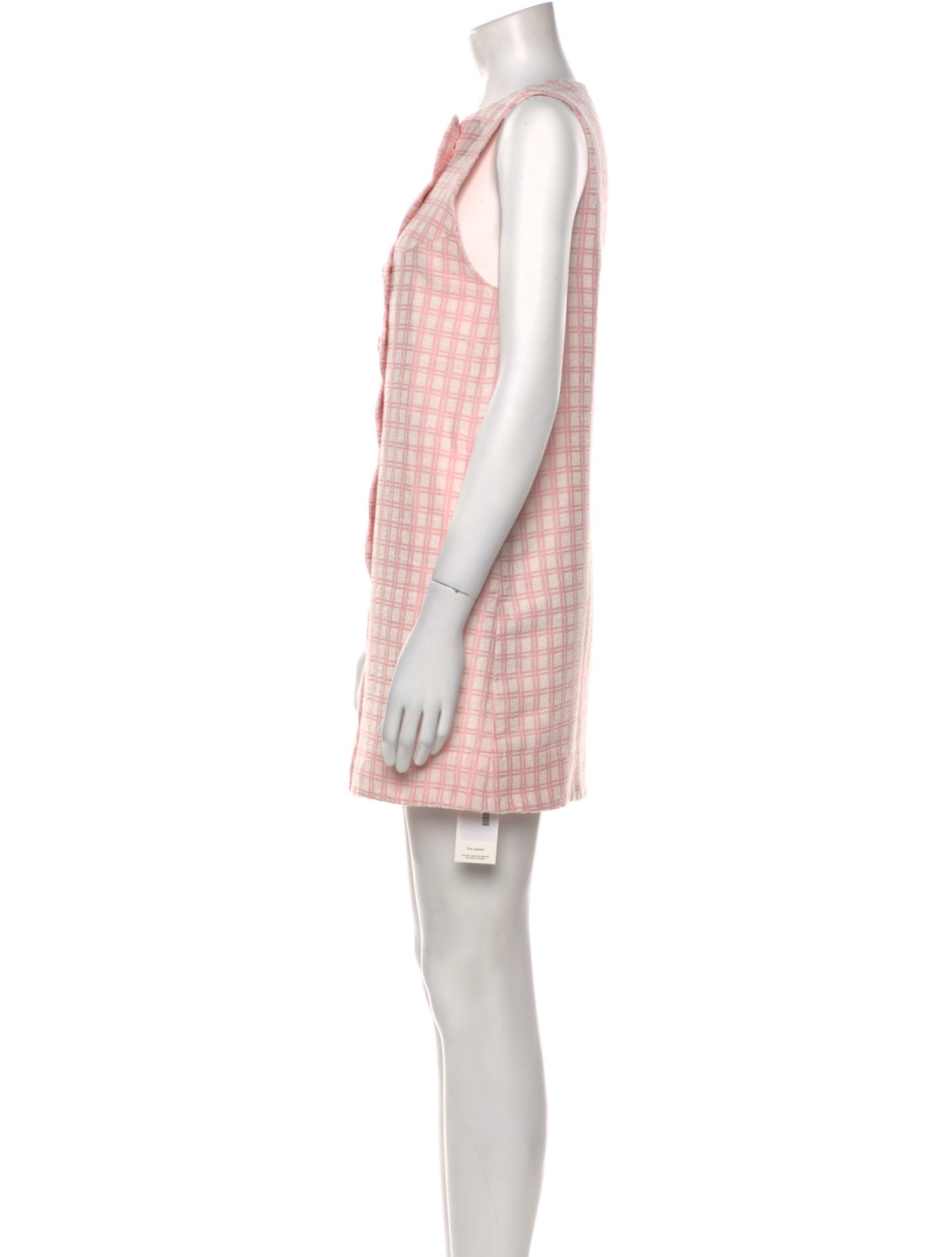 Lisa Marie Fernandez Plaid Print Mini Dress