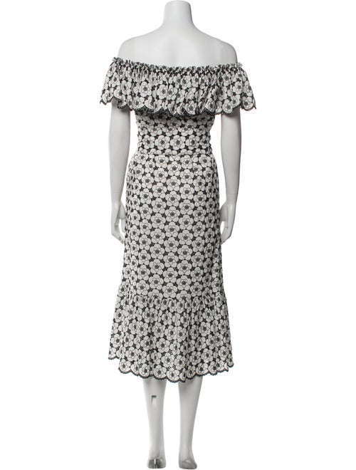 Lisa Marie Fernandez Floral Print Midi Length Dress