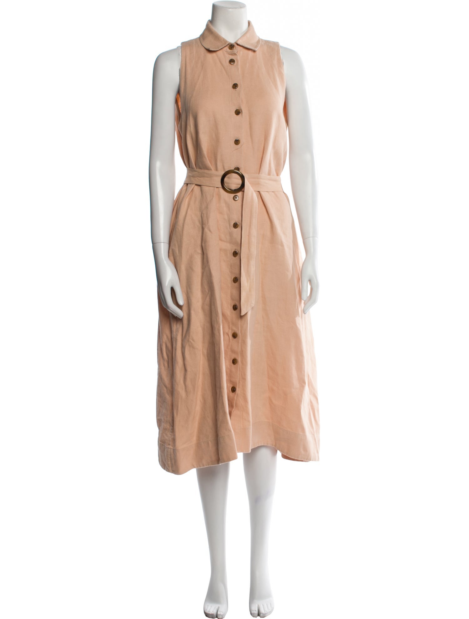 Lisa Marie Fernandez Linen Midi Length Dress