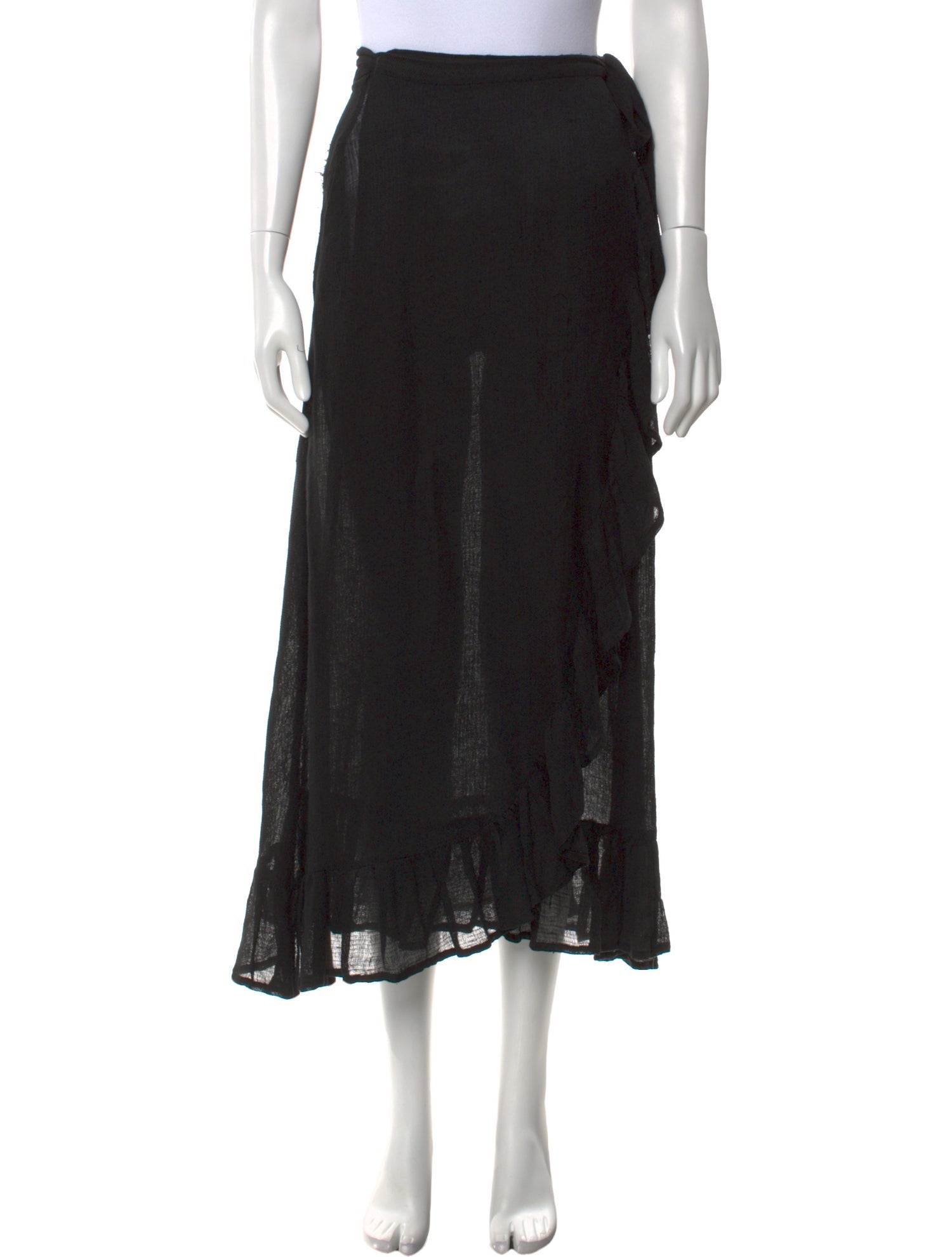 Lisa Marie Fernandez Linen Midi Length Skirt