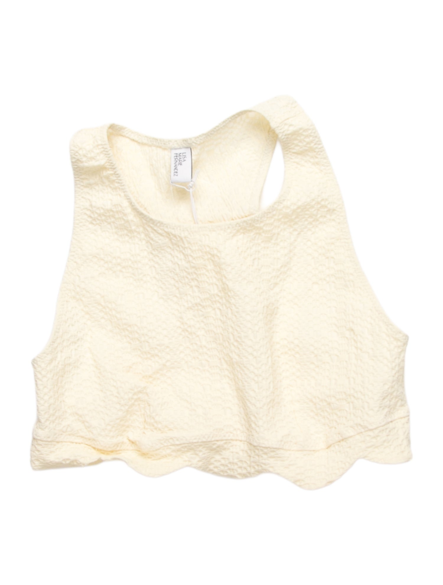 Lisa Marie Fernandez Scalloped Accent Top