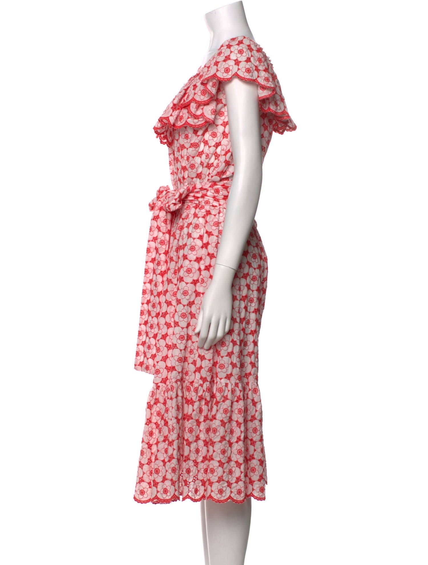 Lisa Marie Fernandez Floral Print Midi Length Dress