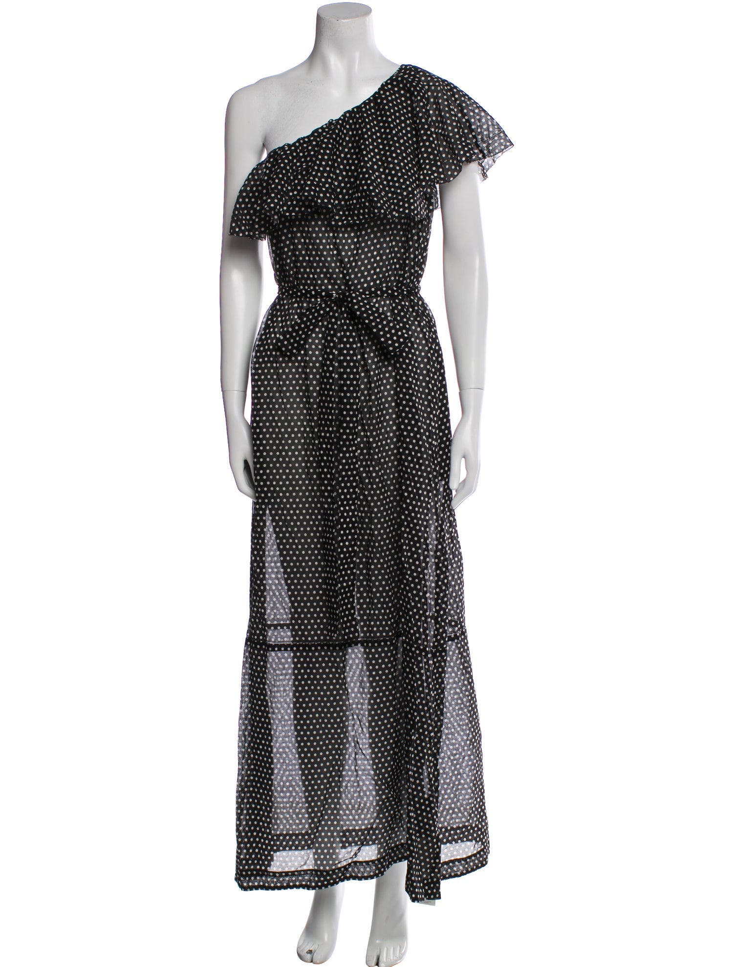 Lisa Marie Fernandez Polka Dot Print Long Dress