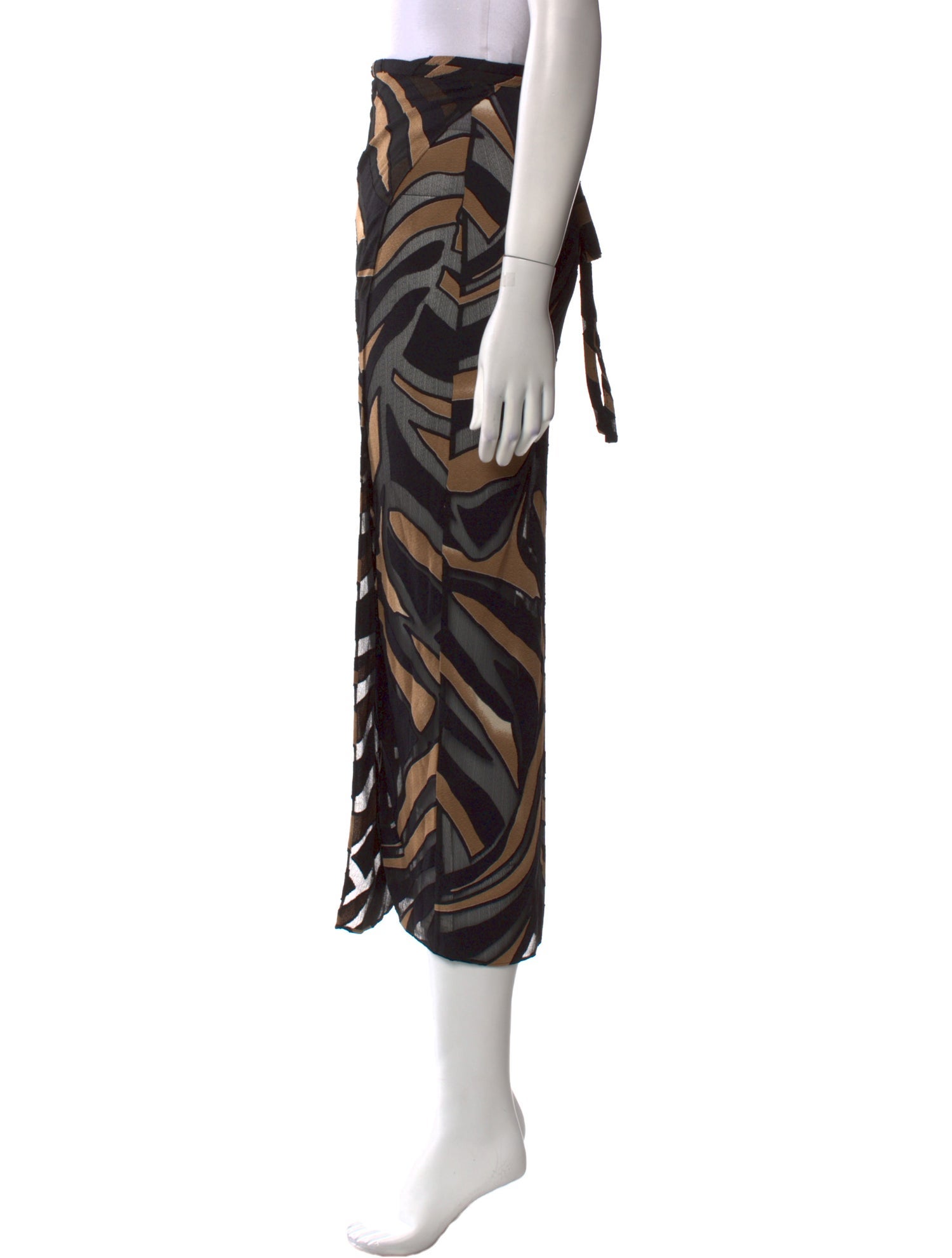 Lisa Marie Fernandez Striped Midi Length Skirt