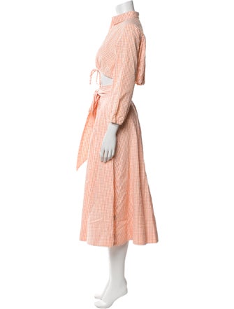 Lisa Marie Fernandez Plaid Print Skirt Set